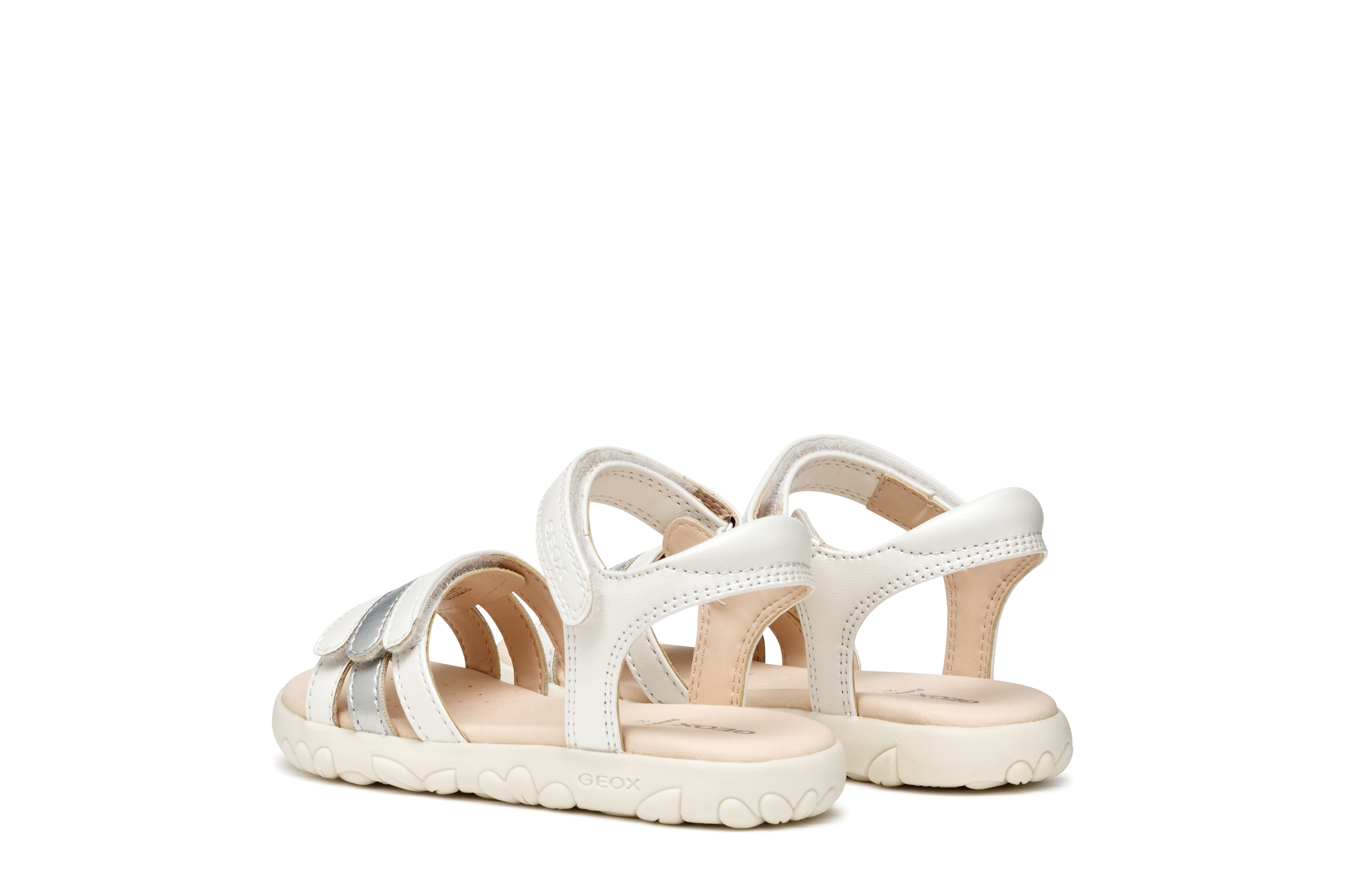 Geox Sandale »J SANDAL HAITI GIRL«  , Glitzersandale, Klettschuh im Metallic Look