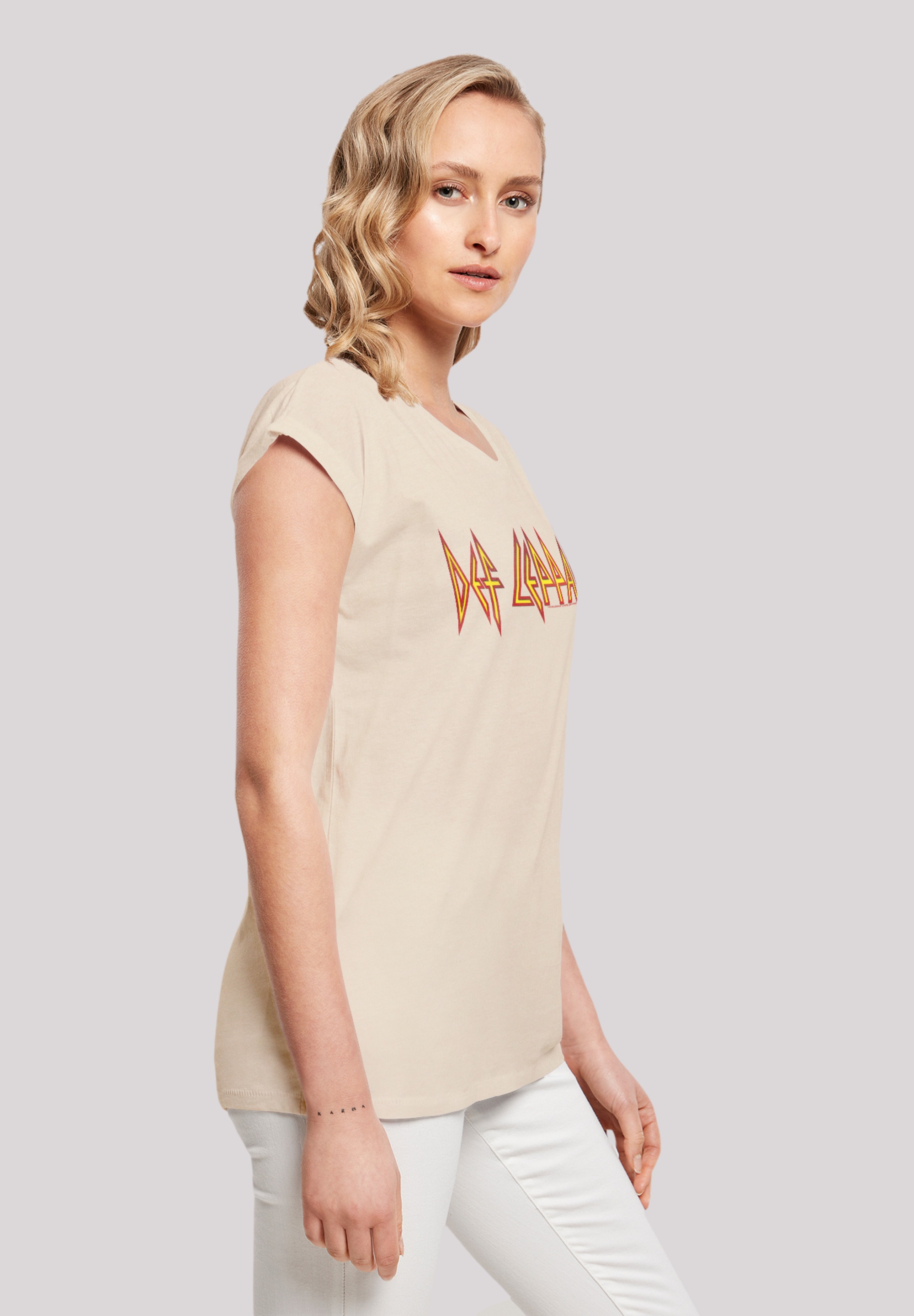F4NT4STIC T-Shirt »Def Leppard Shatter Logo«, Premium Qualität