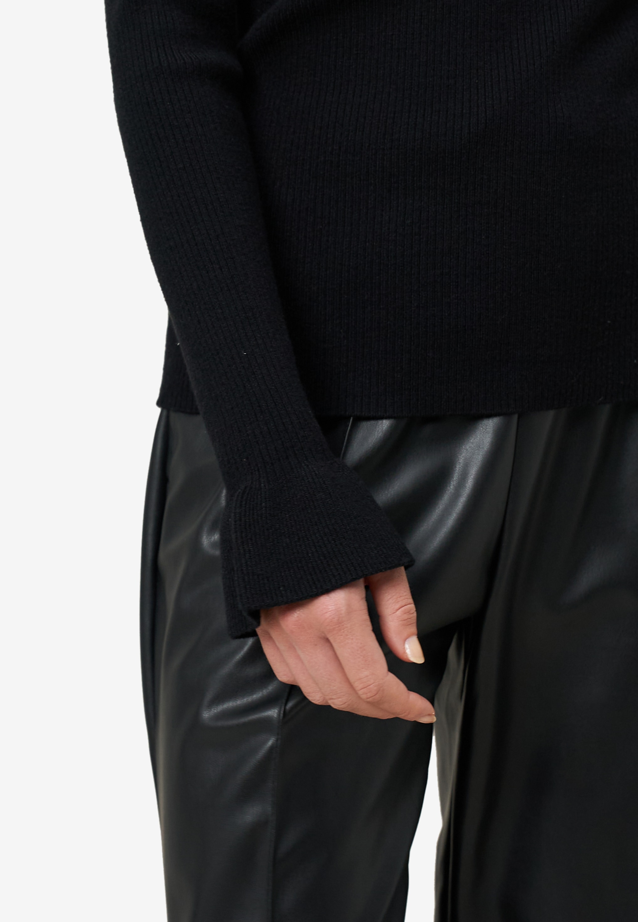 Zero Strickpullover mit U-Boot-Ausschnitt und Tulpen-Ärmeln
