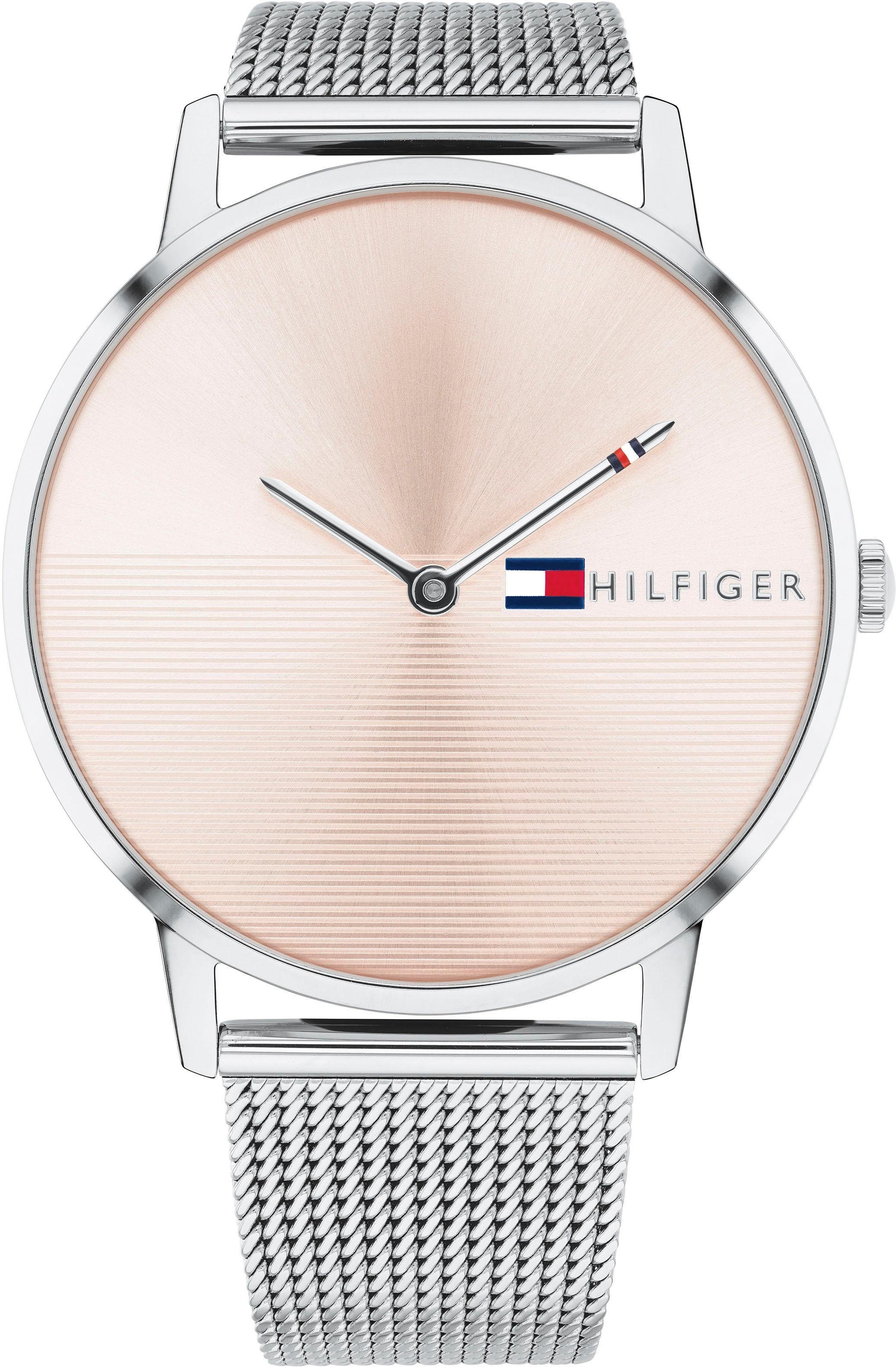 Tommy Hilfiger Quarzuhr »ALEX«, Armbanduhr, Damenuhr, analog, Edelstahlarmband