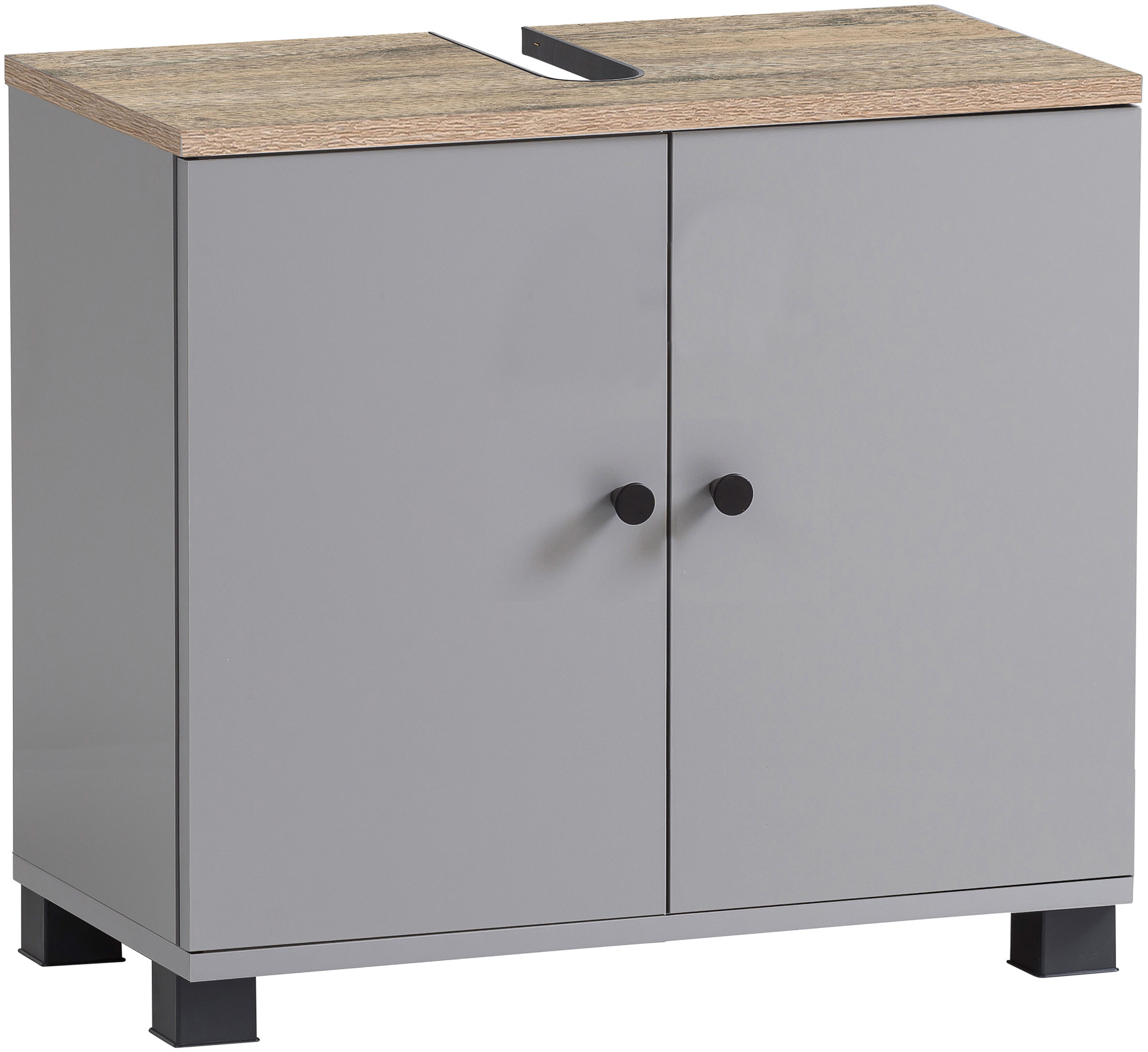 welltime Waschbeckenunterschrank "Lugo, Waschbeckenunterschrank, Made in Germany, B: 59 cm" Solide Verarbeitung - Dieses Produkt ist in Deutschland gefertigt