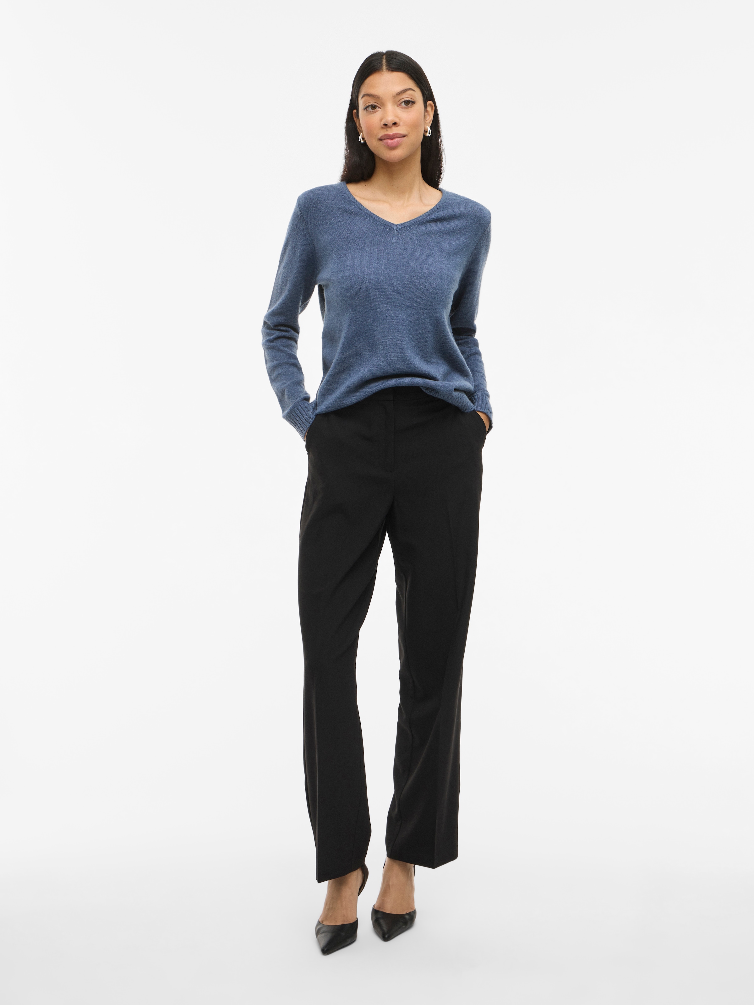 Vila V-Ausschnitt-Pullover »VIRIL V-NECK L/S KNIT TOP - NOOS«