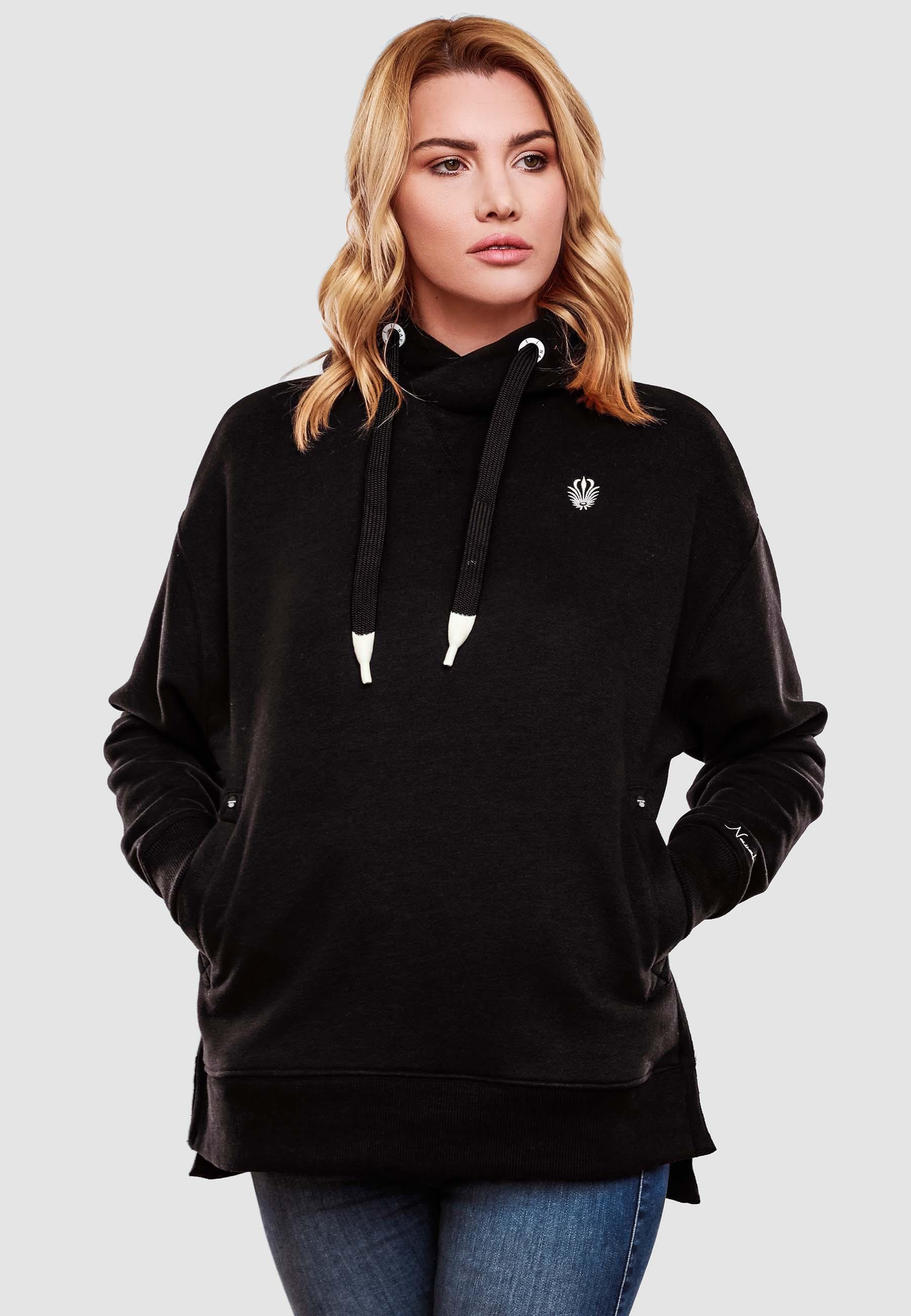 Navahoo Kapuzensweatshirt »Silberengelchen«, Kuscheliger Damen Hoodie mit Oversize Look