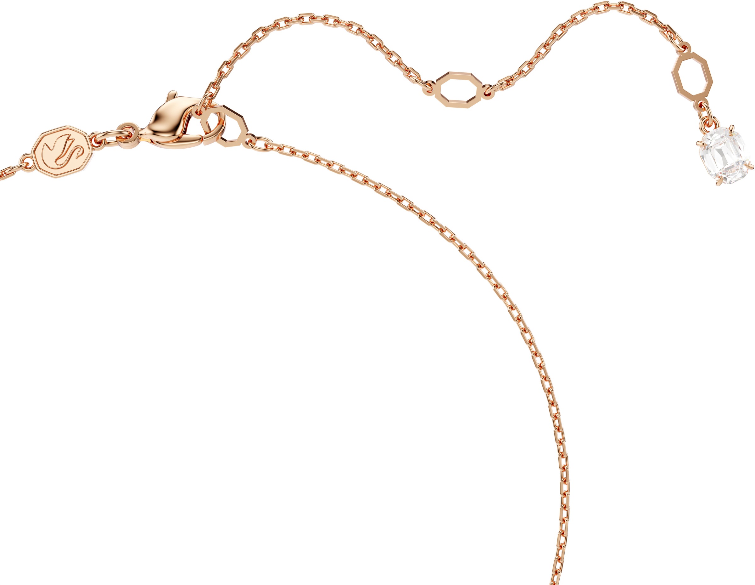 Swarovski Kette mit Anhänger »Stilla Square Attract, 5701903, 5701904«, mit Swarovski® Zirkonia (synth.)
