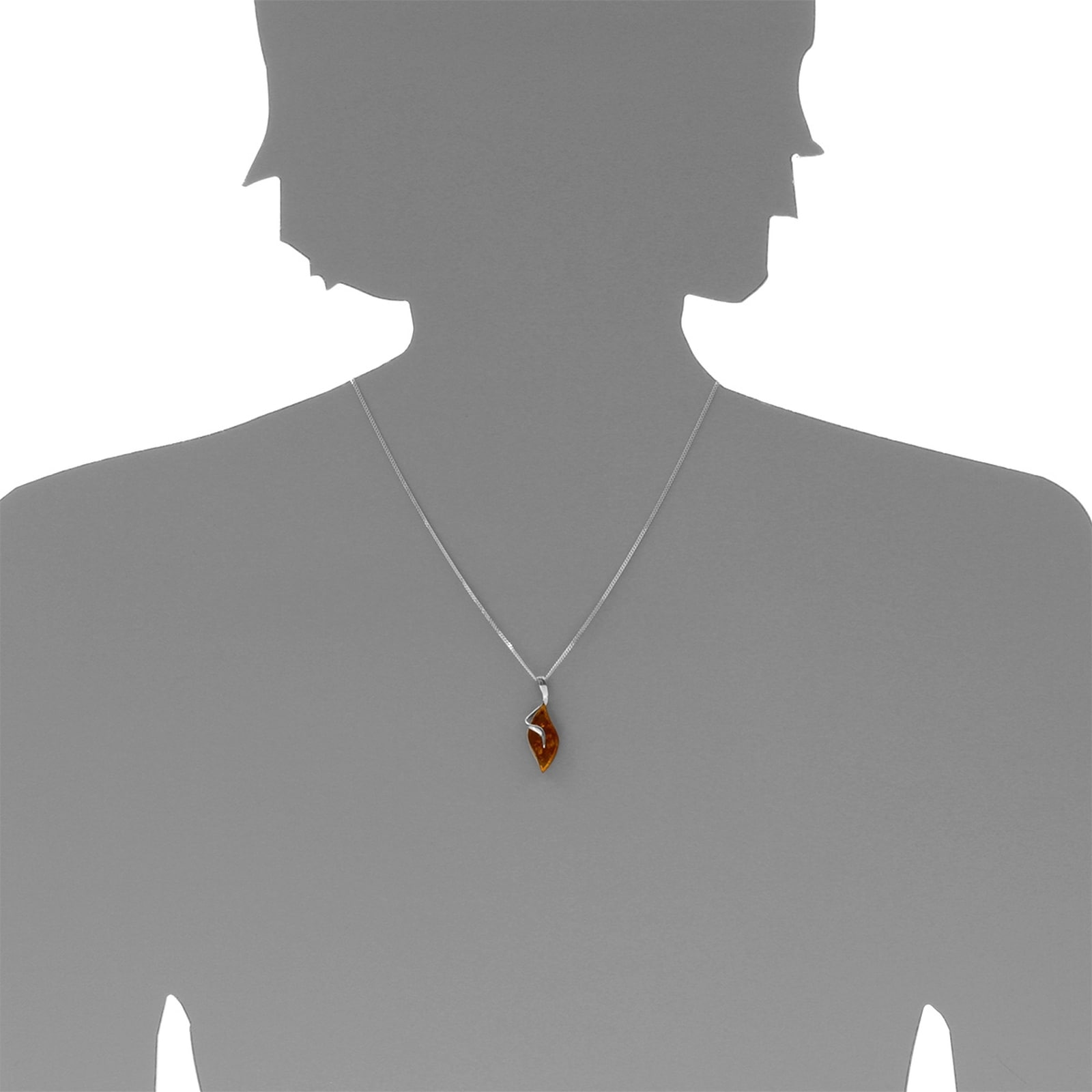 OSTSEE-SCHMUCK Kettenanhänger »- Riona - Silber 925/000 - Bernstein«