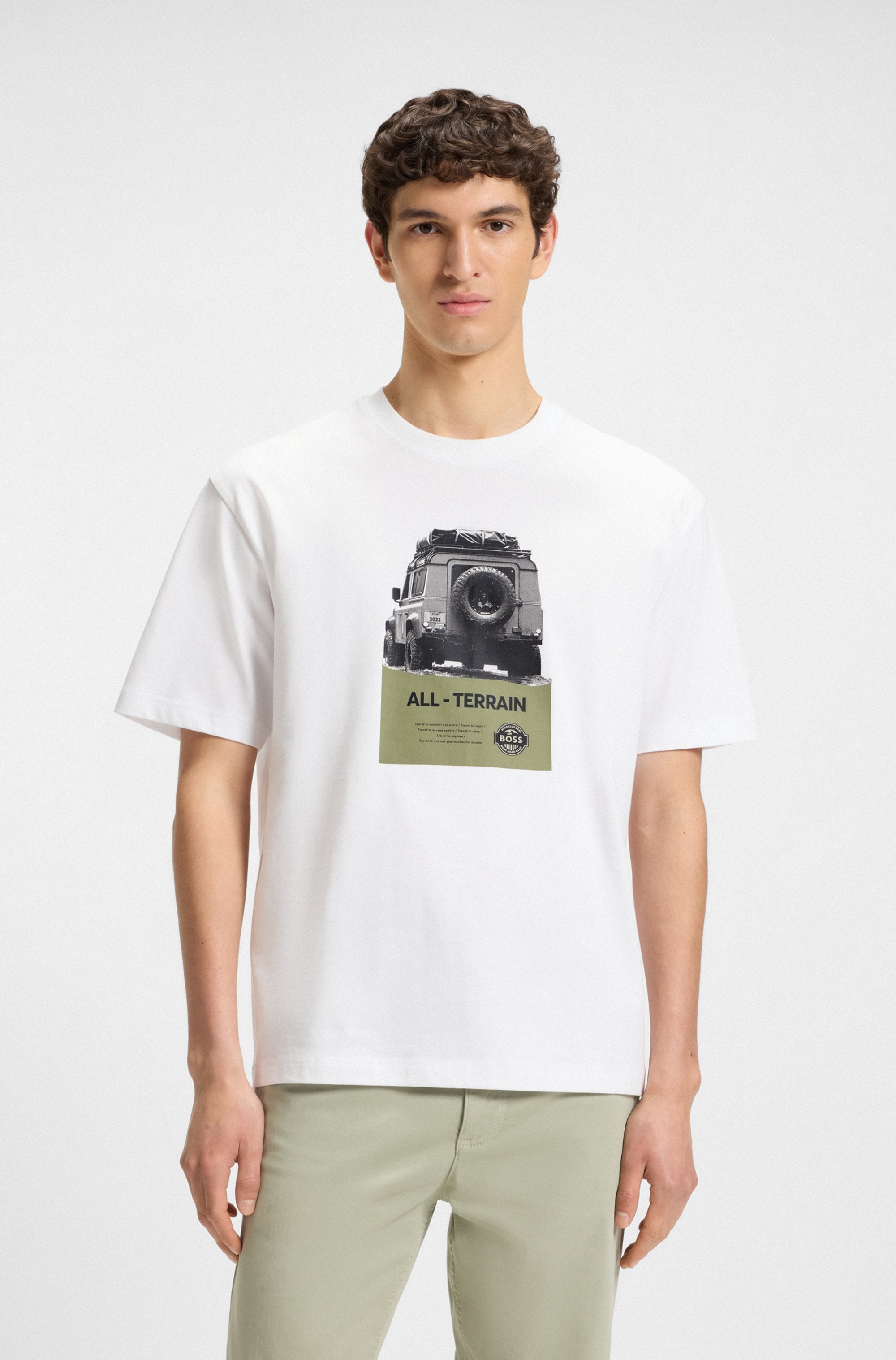 BOSS ORANGE T-Shirt "Te Wagon", mit coolem Fotodruck günstig online kaufen