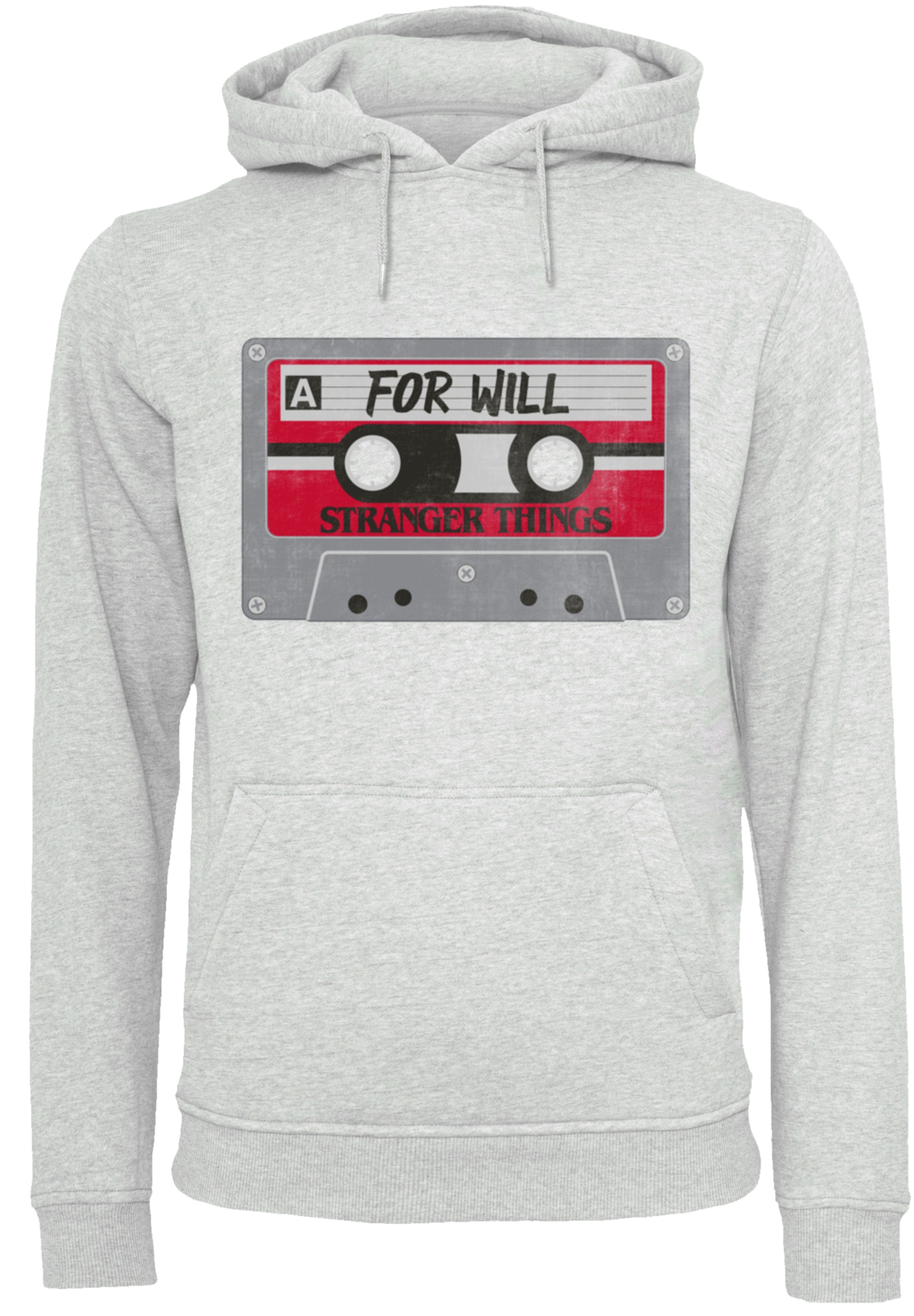 F4NT4STIC Kapuzenpullover »Stranger Things Cassette For Will Netflix«, Premium Qualität