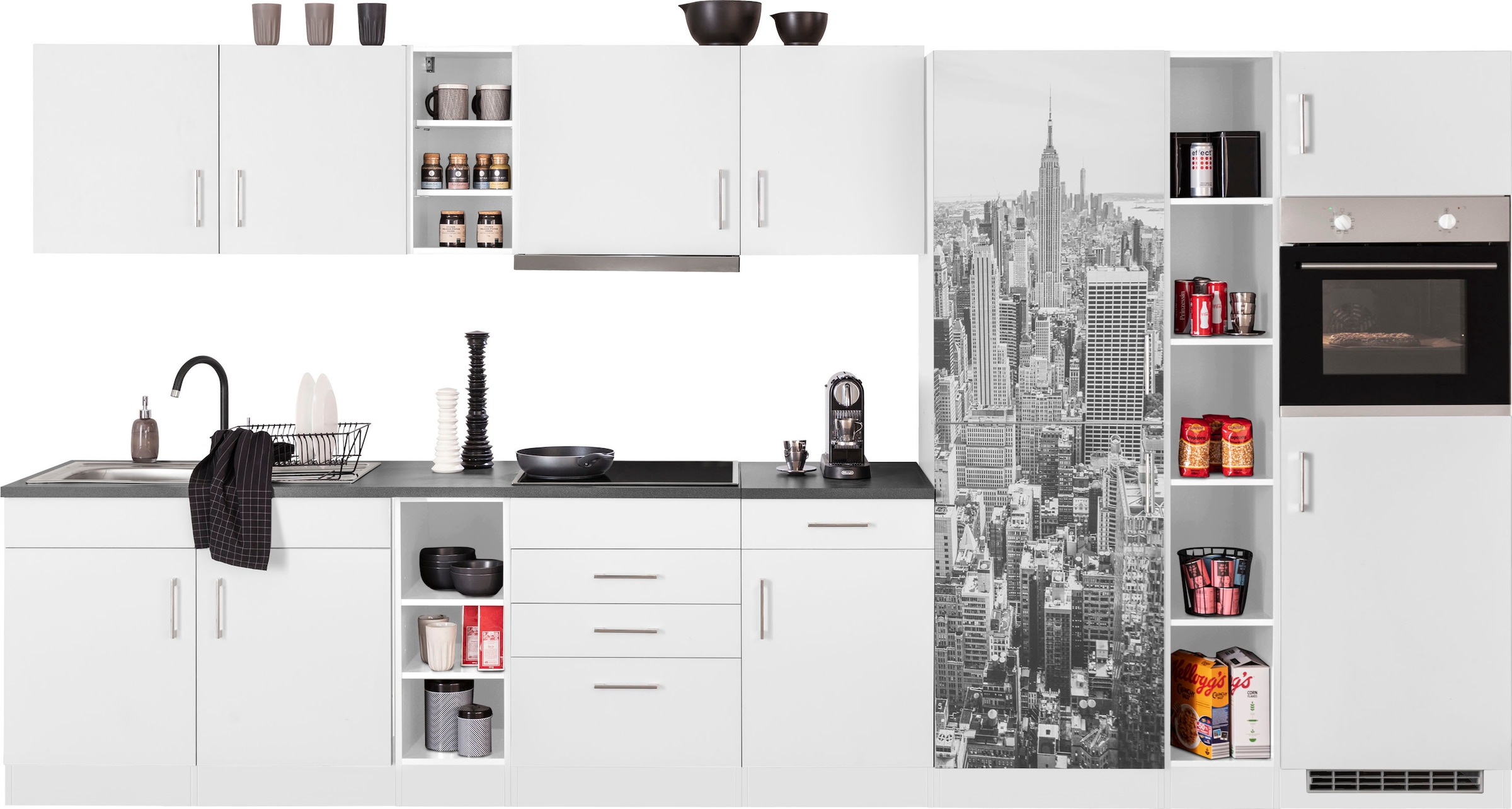 KOCHSTATION Küchenzeile "KS-Paris – Küchen mit einzigartigen Fotomotiven au günstig online kaufen