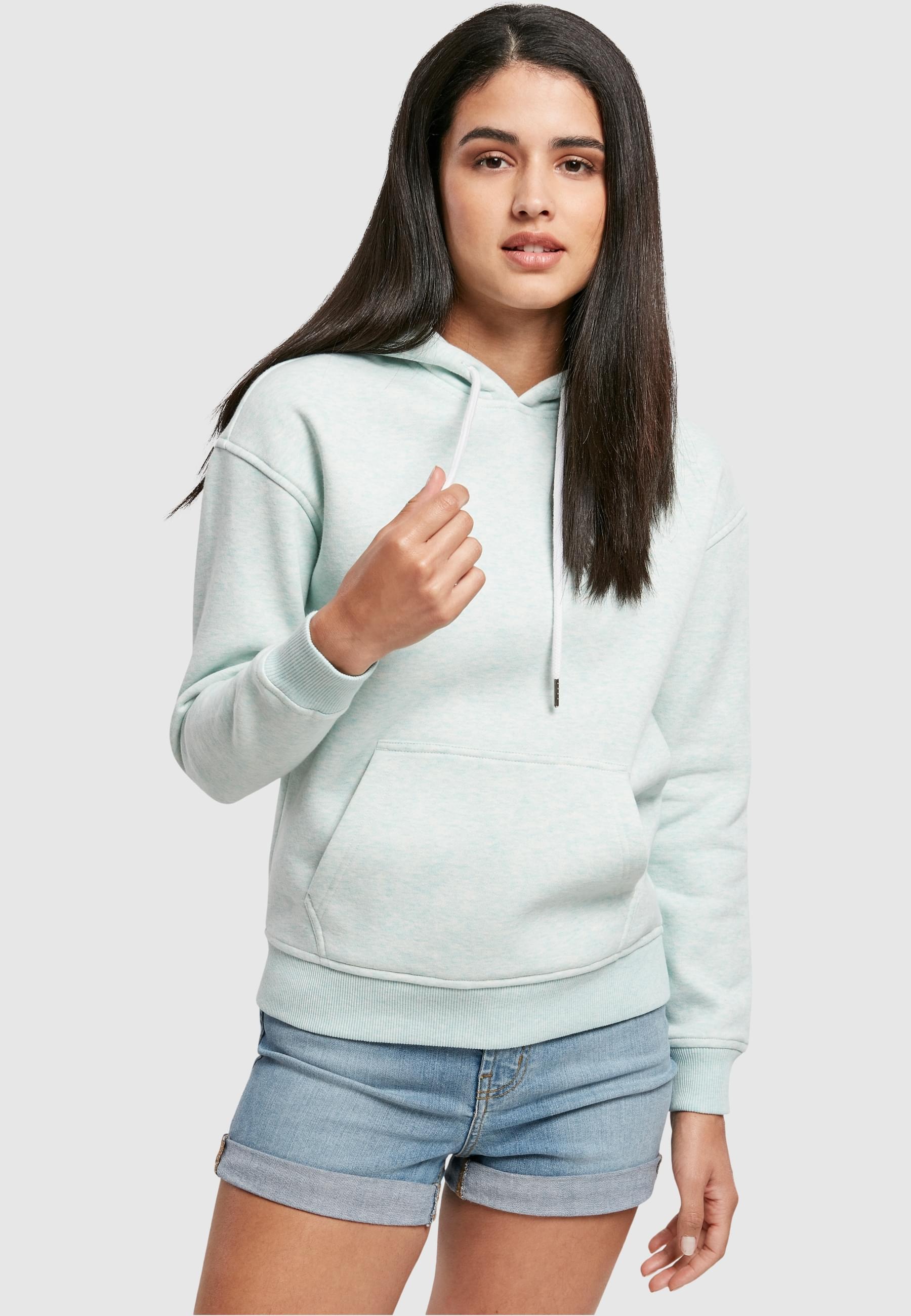 URBAN CLASSICS Kapuzenpullover »Urban Classics Damen Ladies Color Melange Hoody«, (1 tlg.)