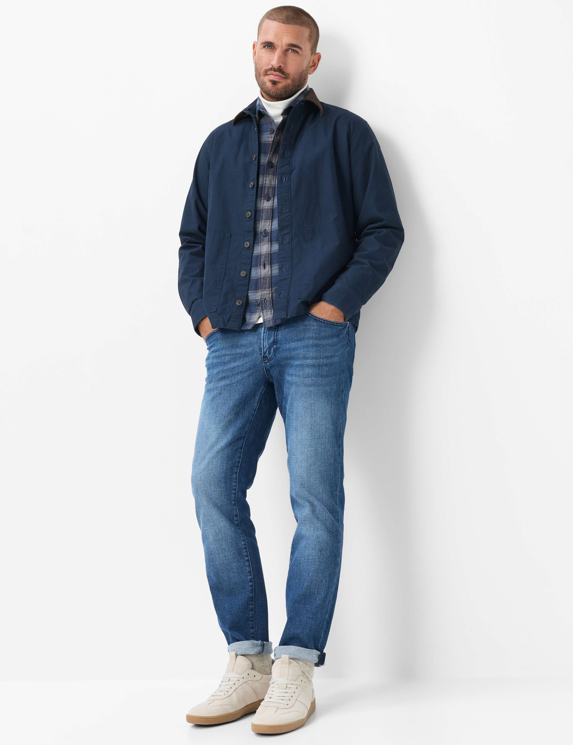 Brax Langarmhemd »Style KAY« Overshirt aus reiner Baumwolle