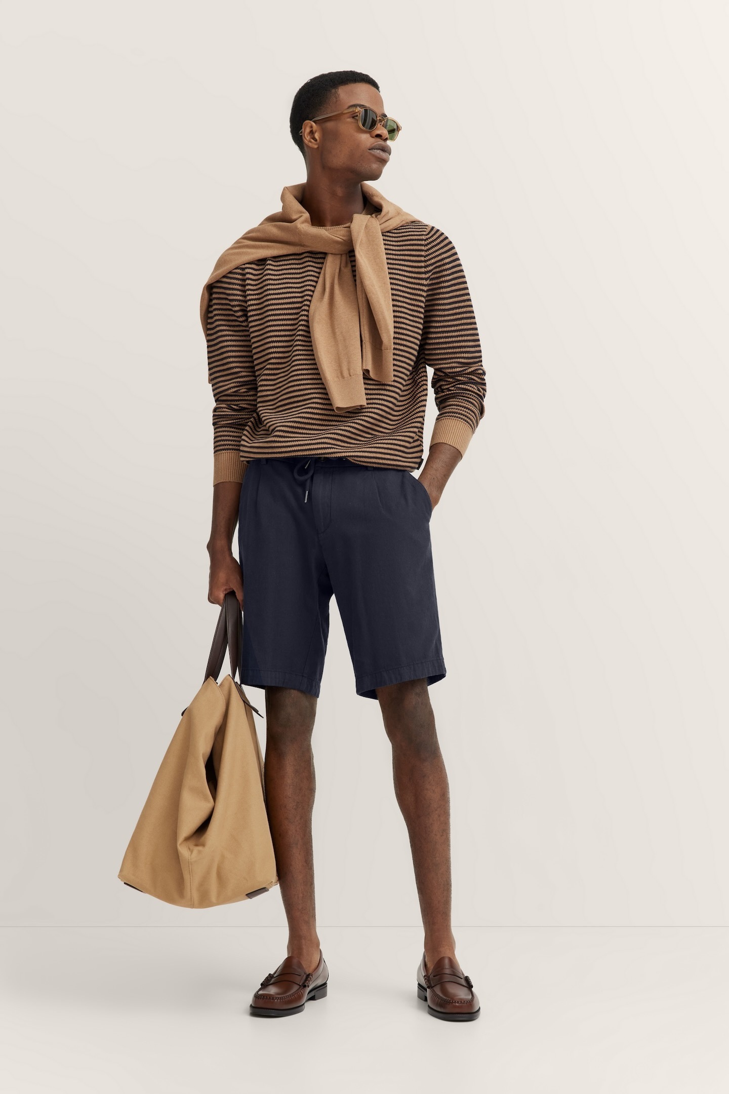 bugatti Bermudas, aus Baumwoll-Leinen-Mix