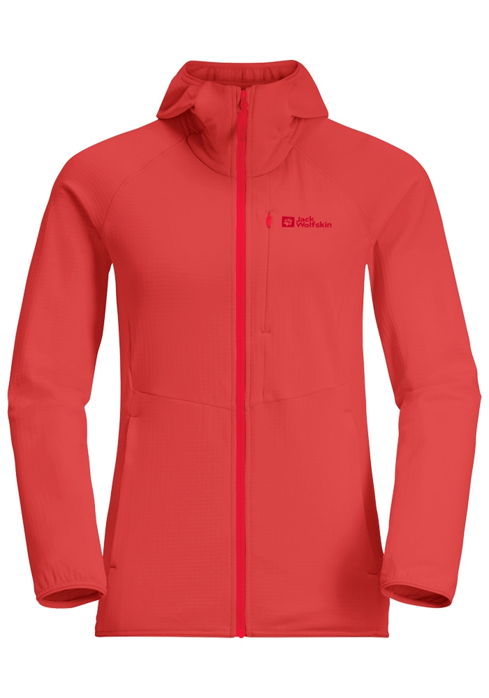 Jack Wolfskin Fleecejacke »KOLBENBERG HOODED FZ W«, mit Kapuze