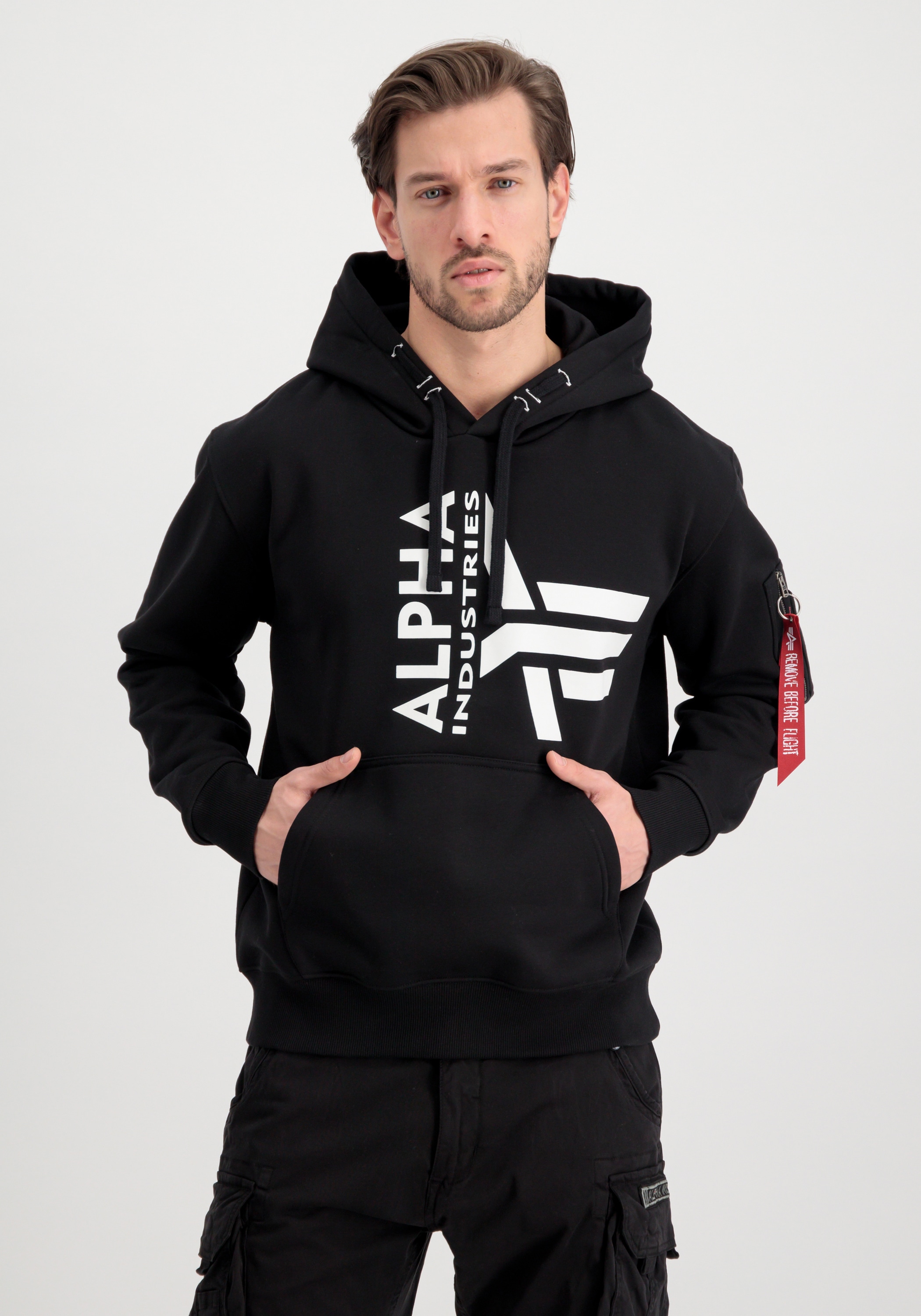 Alpha Industries Hoodie Men Industries Logo BAUR | Foam Hoodies Half ▷ »Alpha Hoody« - für