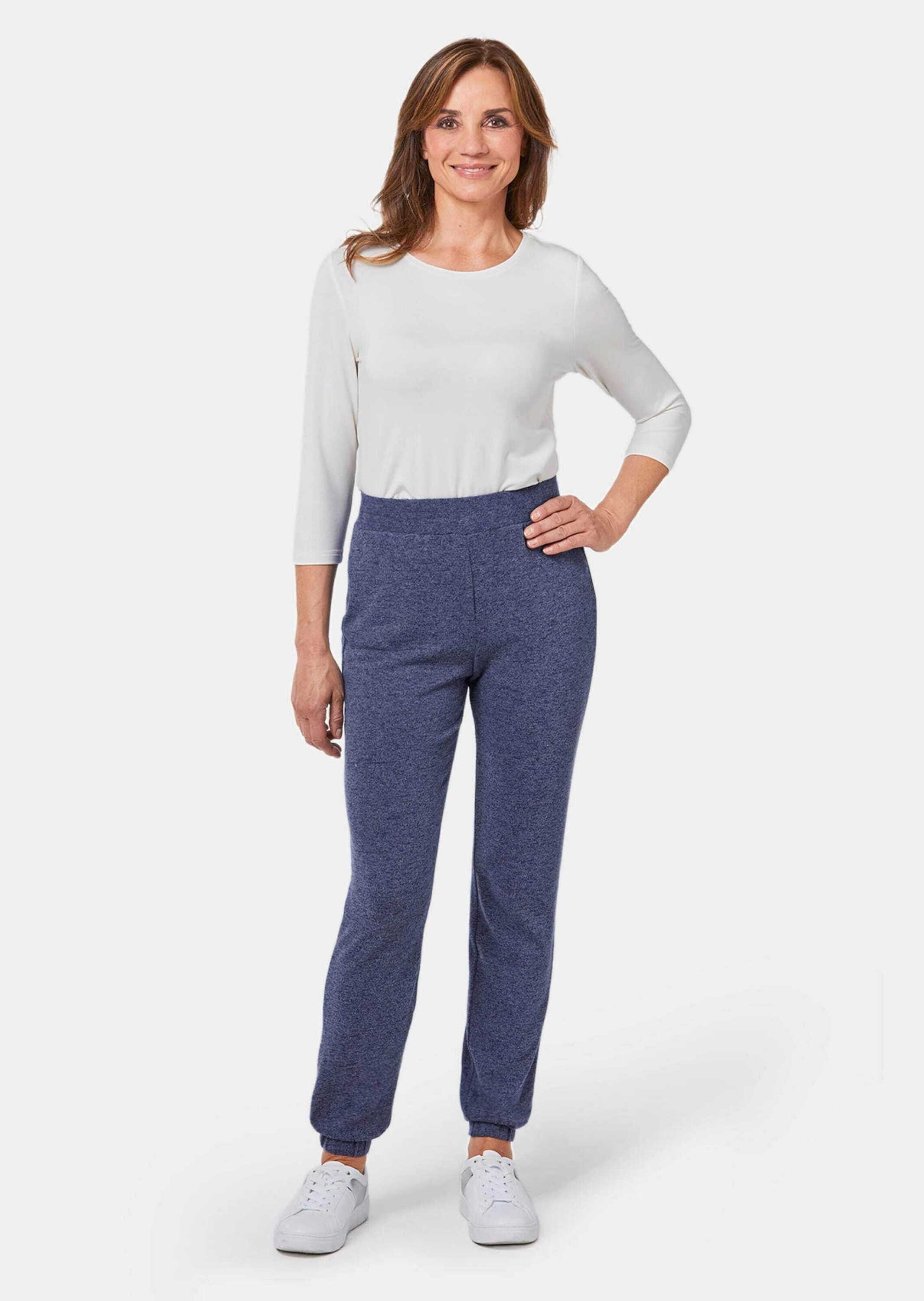 GOLDNER Stoffhose »Bequeme Flausch-Freizeithose mit Bündchen«  sportlich
