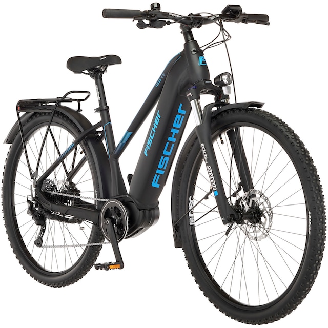 FISCHER Fahrrad E-Bike »TERRA 4.5i 522«, 10 Gang, Shimano, Deore,  Mittelmotor 250 W, (mit Schloss) auf Raten | BAUR