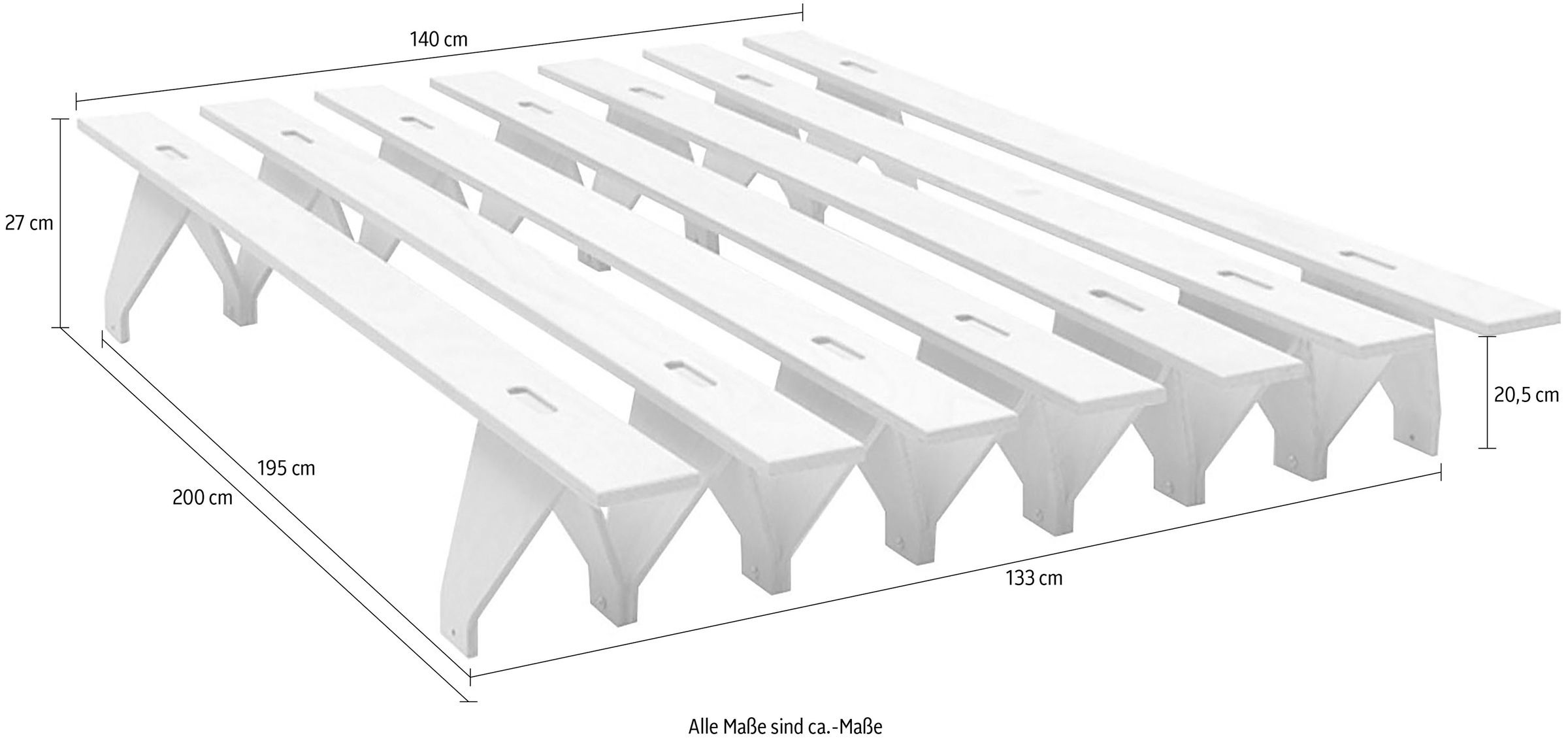 Thumbnail - Tojo Bett "lieg" reduziertes Design, in mehreren Breiten, erweiterbar zum Familienbett