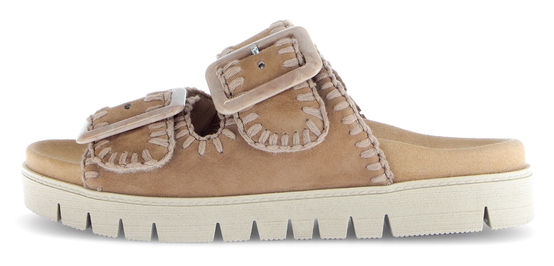 Gabor Pantolette, Plateau, Bequemschuh, Sommerschuh mit praktischen Klettverschlüssen