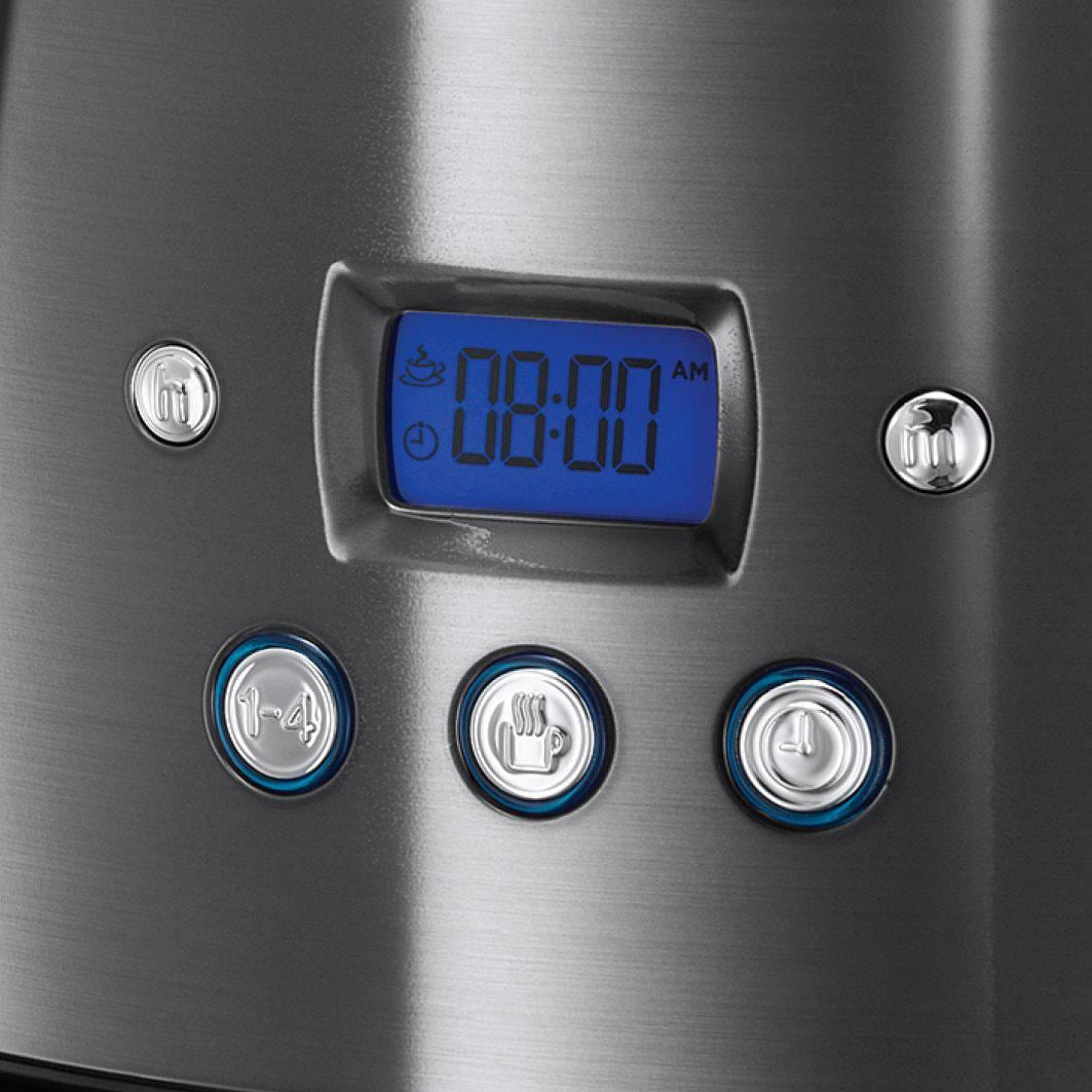 RUSSELL HOBBS Filterkaffeemaschine »Luna Moonlight Grey 23241-56«, 1,5 l Kaffeekanne, Papierfilter, 1x4, mit fingerabdruckresistenter Lackierung