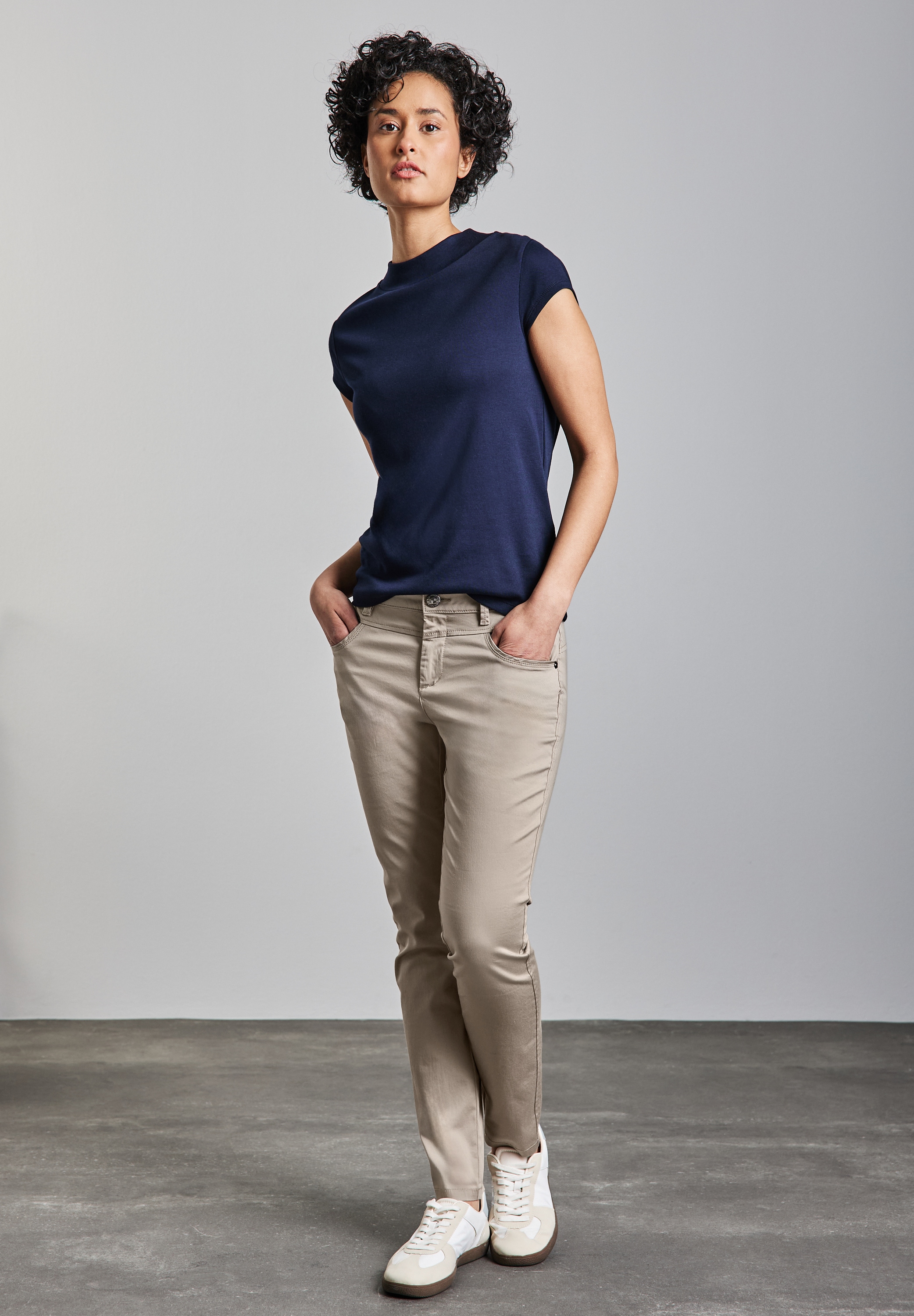 STREET ONE Chinohose, Middle Waist