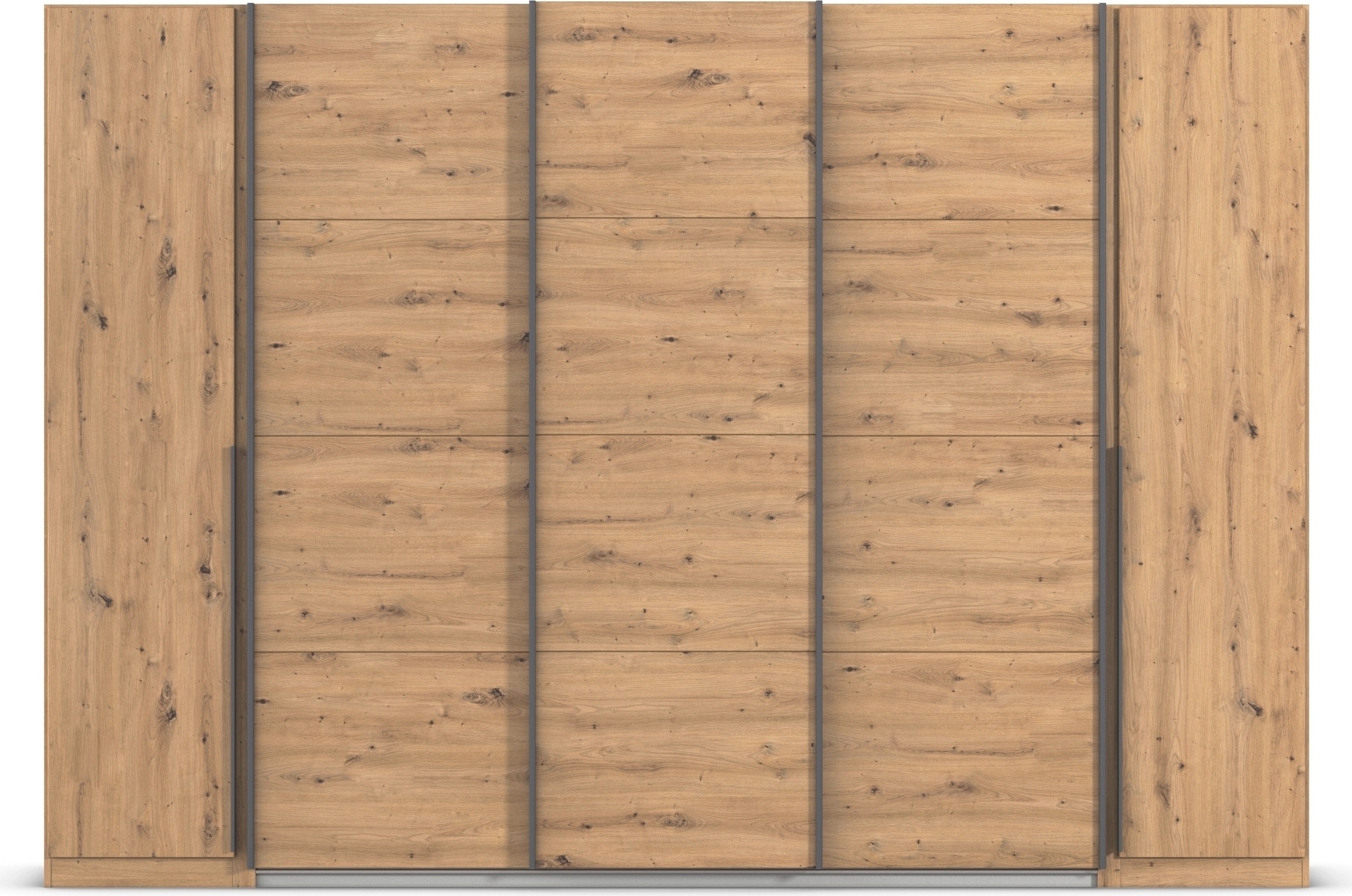 rauch Schwebetürenschrank »Agordo«, (im angesagten Mix aus Dreh- und Schwebetüren), optional mit Spiegel und zwei Griff-Farben MADE IN GERMANY