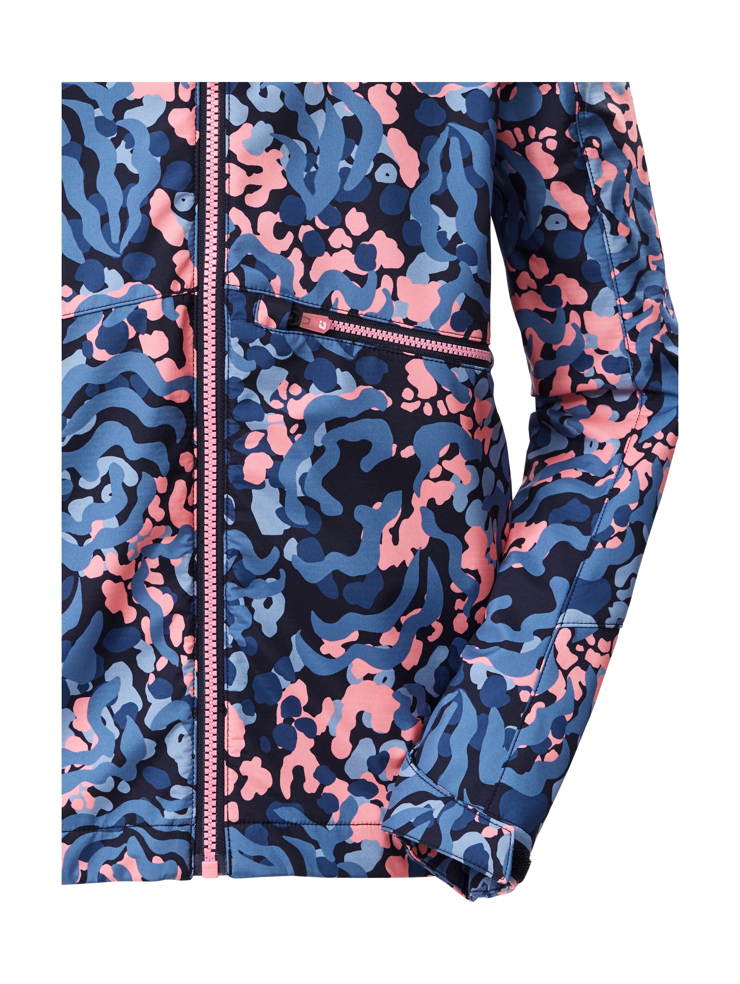 Killtec Softshelljacke »KOS 154 GRLS SFTSHLL JCKT« Wind- und wasserabweisende Kinderjacke mit buntem Print