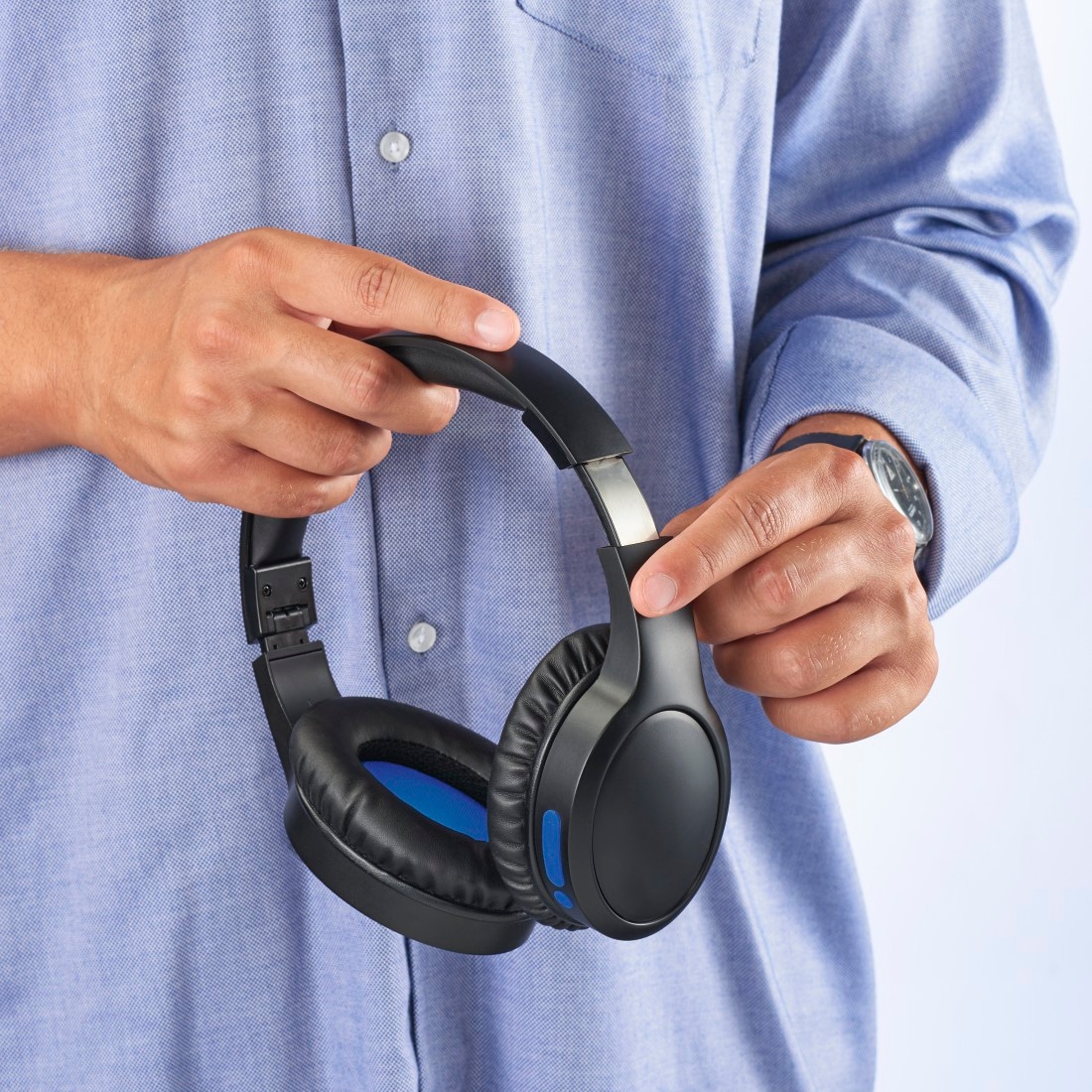 Hama Bluetooth-Kopfhörer »Bluetooth®Kopfhörer Aktive Bluetooth-AVRCP Siri A2DP und Noise BAUR Cancelling Assistant, Over-Ear, integriertes Mikrofon«, | kabellos, (ANC)-Geräuschisolierung, Active Google Geräuschreduzierung, faltbar Bluetooth-HFP