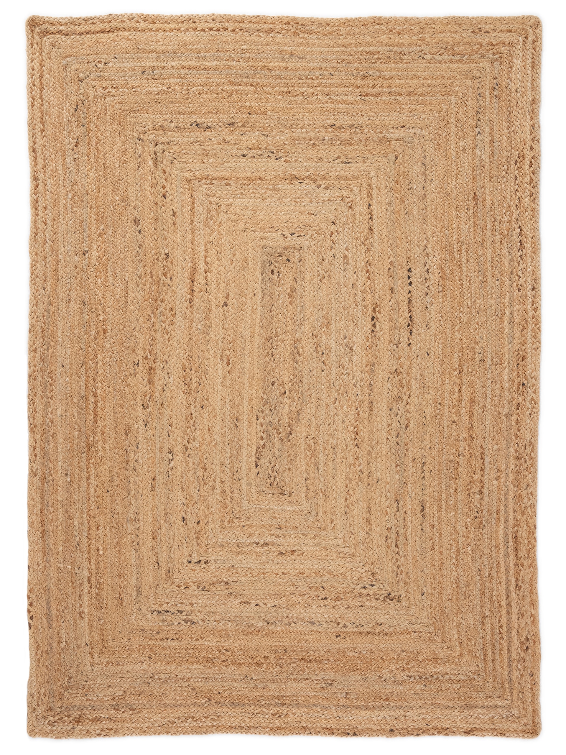 carpetfine Teppich "Nele Juteteppich Naturfaser" rechteckig 6 Höhe geflocht günstig online kaufen