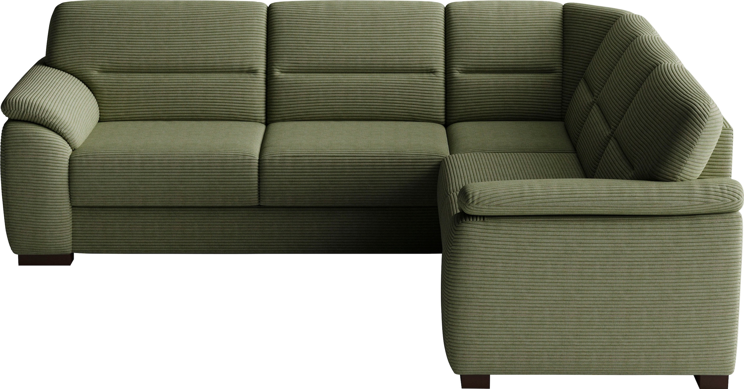 sit&more Ecksofa "Montego L-Form, B: 256 cm, große Stoffauswahl, Komfortsitzhöhe 46 cm" mit Schlaffunktion, optional Schubkasten mit Stauraum