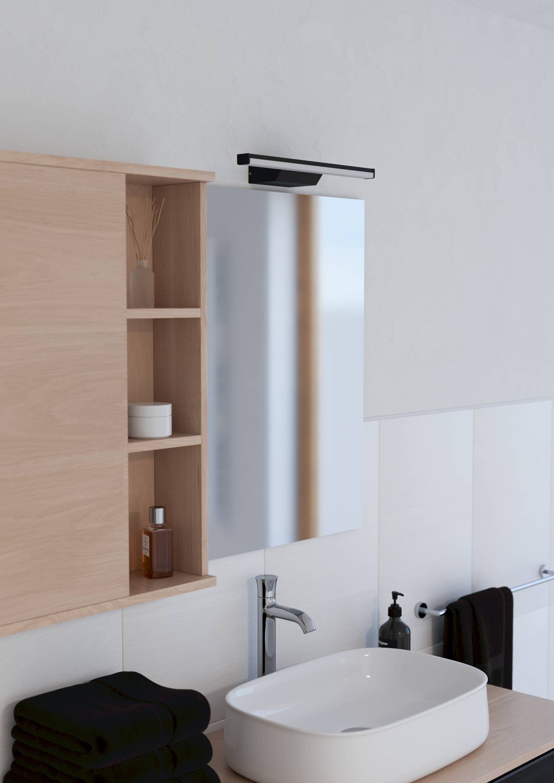 EGLO Spiegelleuchte »Regello-Z Spiegelleuchte, ZigBee 3.0, Bad Wandlampe, IP44, Lampe« LED-Modul 1 Stk. Kaltweiß | RGB