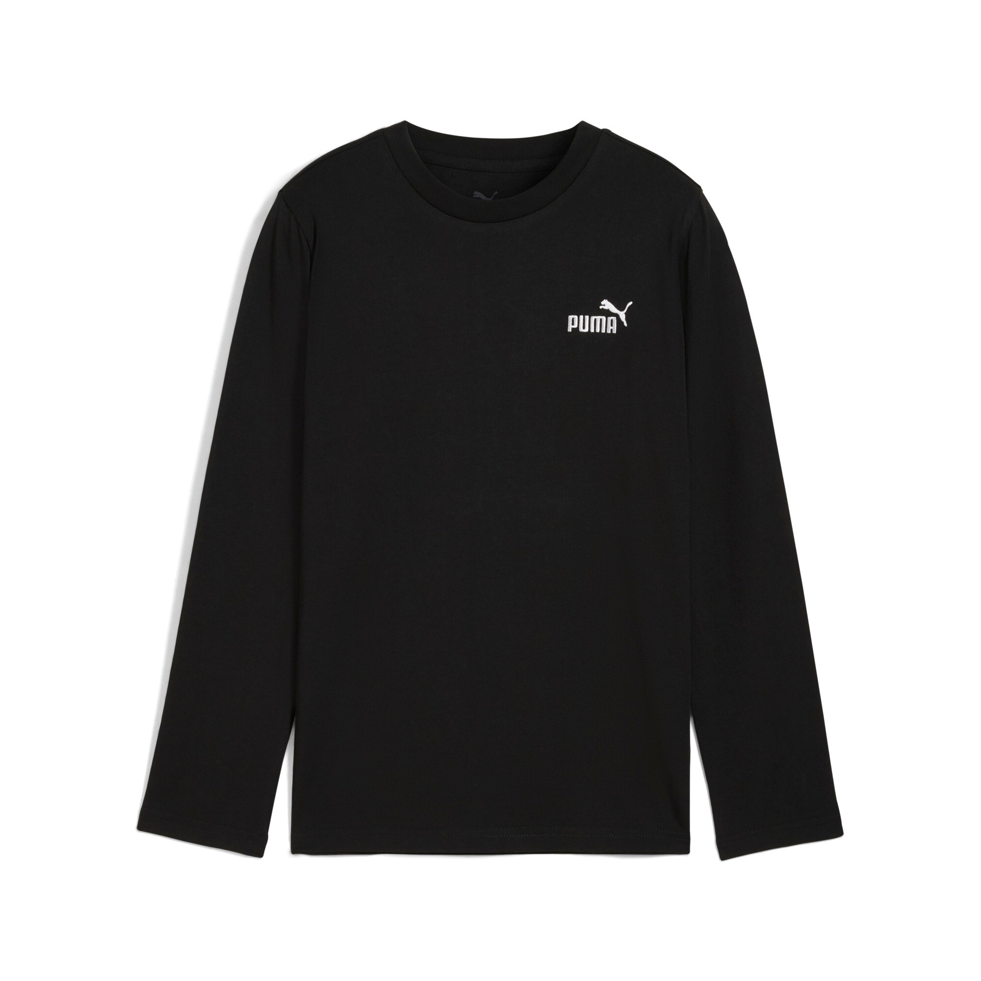 PUMA Langarmshirt "ESS NO 1 LOGO LONGSLEEVE TEE B" entspannte Passform, mit Rundhalsausschnitt, ohne Kapuze