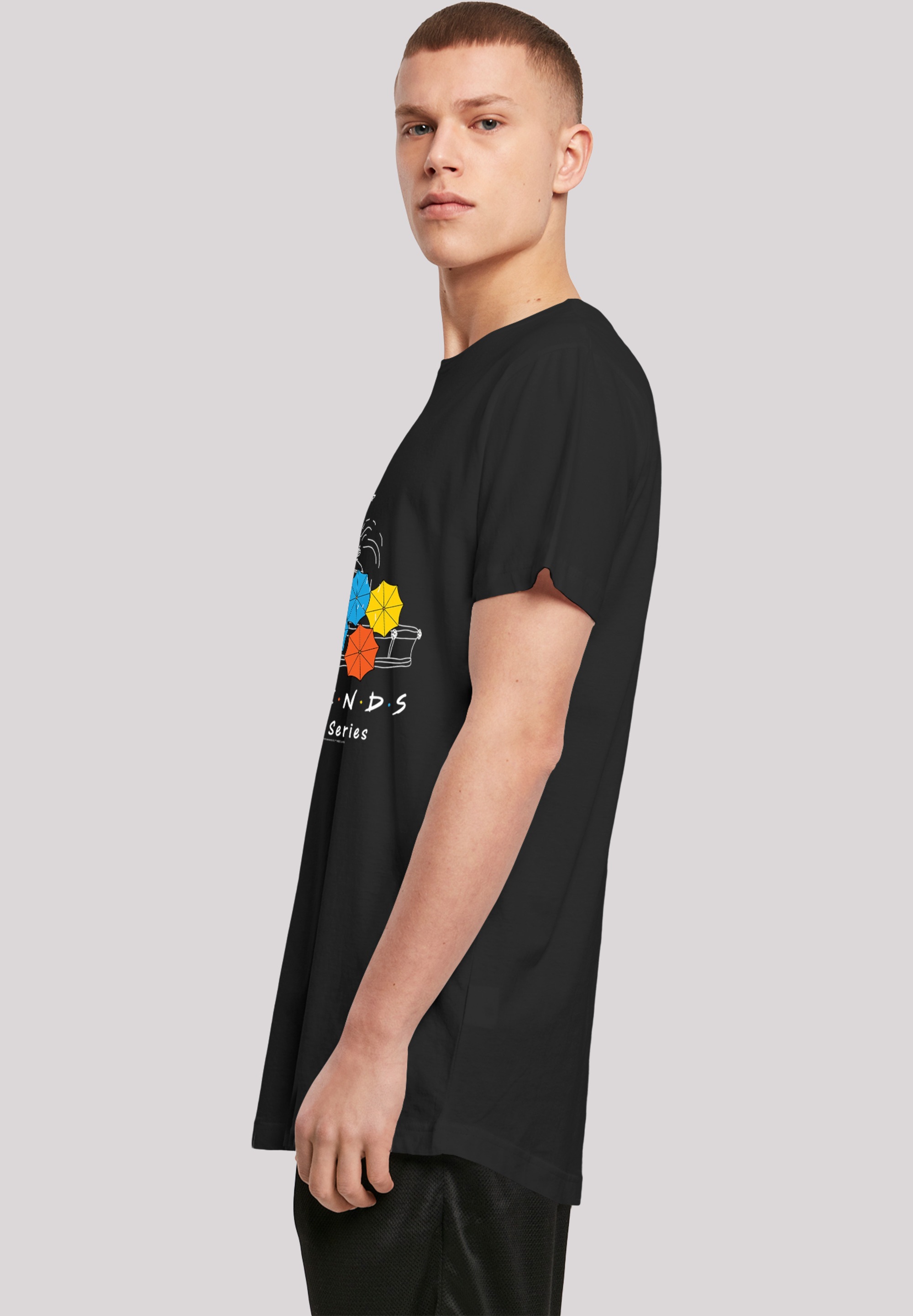 F4NT4STIC T-Shirt »Long Cut T-Shirt Friends TV Serie Umbrella«, Herren,Premium Merch,Lang,Longshirt,Bedruckt