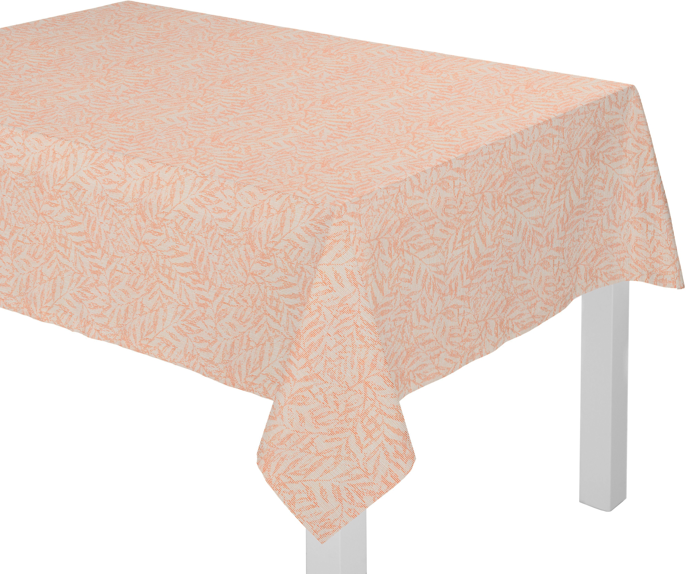 Tischdecke WIRTH, B:220cm L:130cm, orange, Baumwolle, Polyester, Tischdecken, "Gospic"