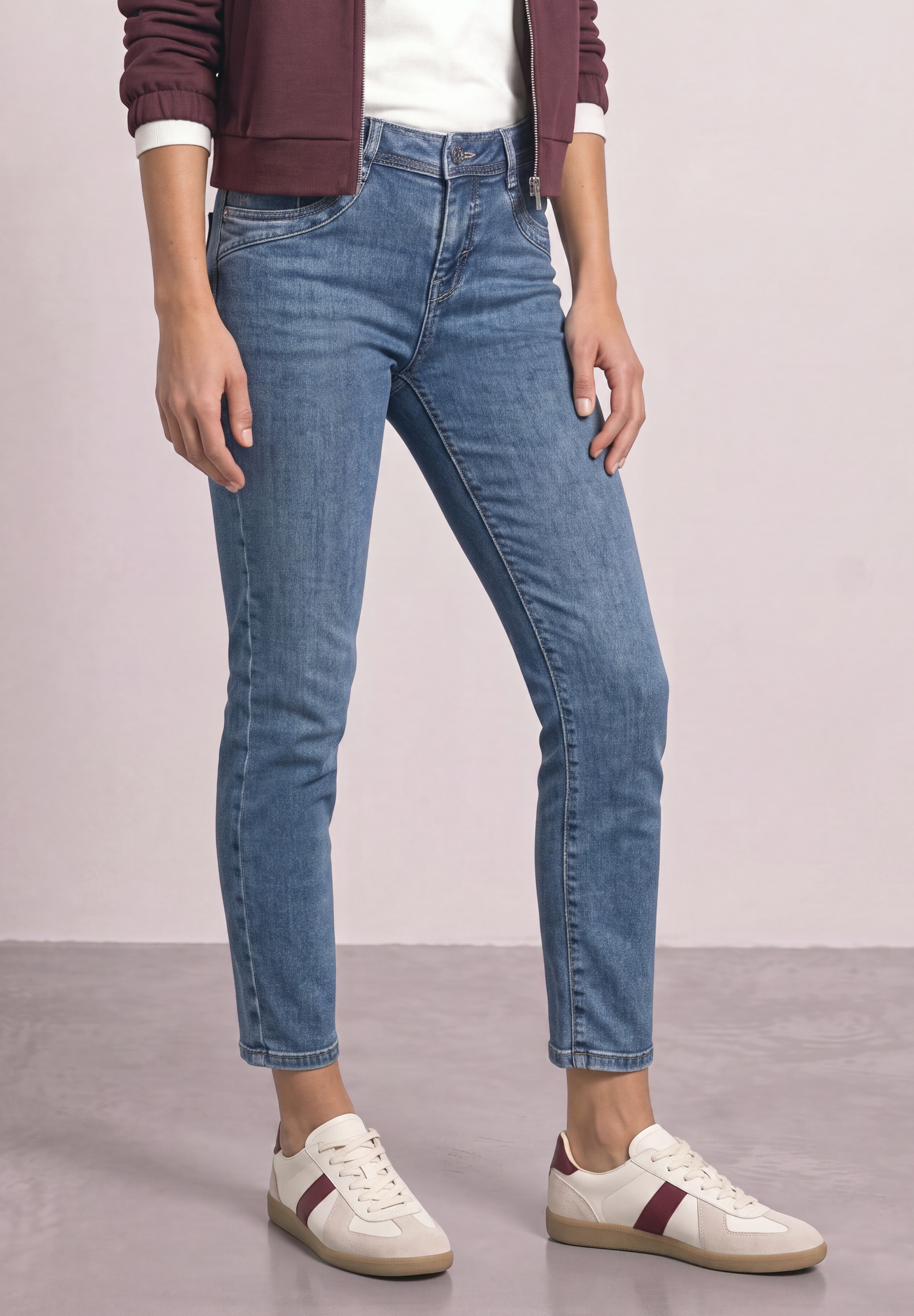STREET ONE Slim-fit-Jeans Middle Waist