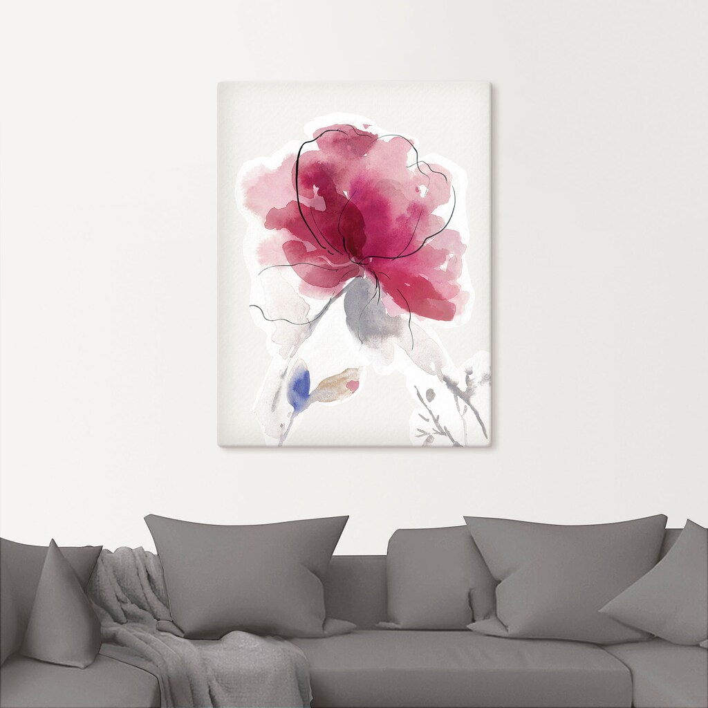 Artland Wandbild »Rosige Blüte II.«, Blumenbilder, (1 St.)