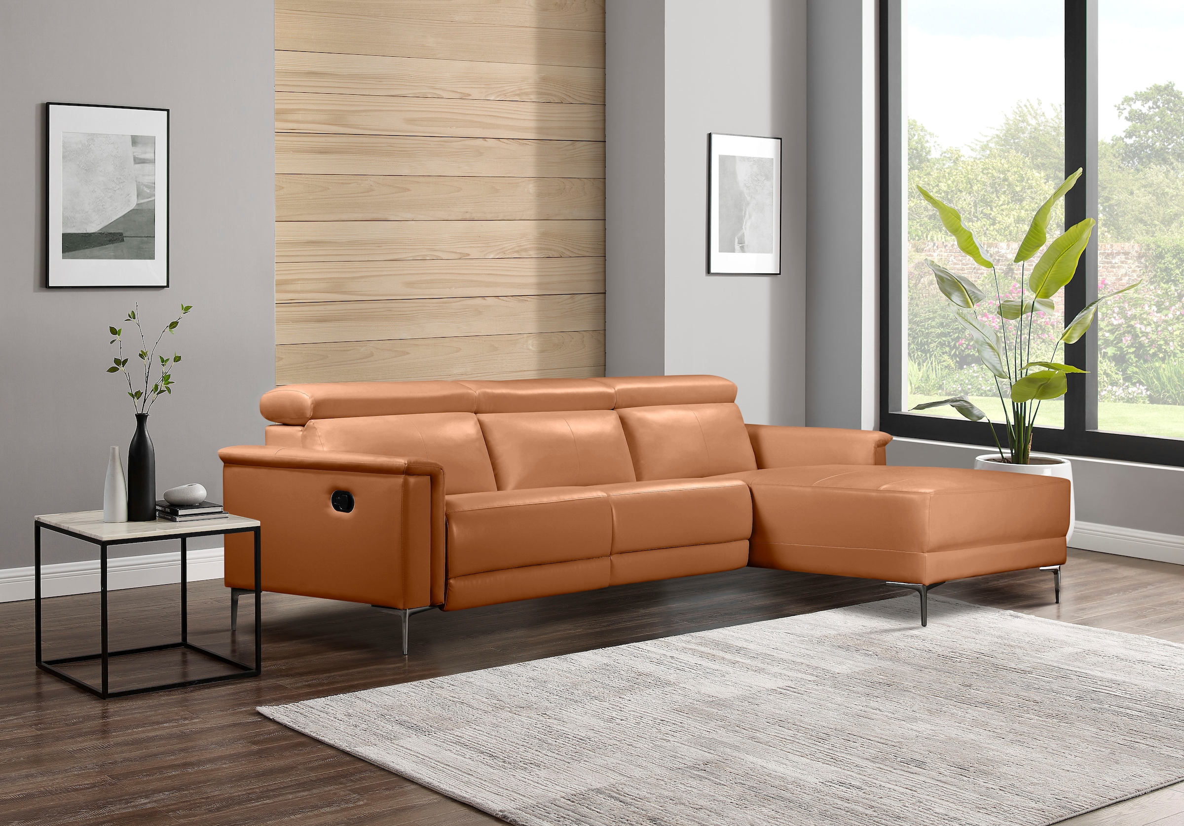 Places of Style Ecksofa Lund, mit man. o. elektr. Relaxfunktion und USB/ Kopfteilverstellung