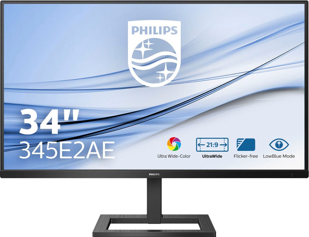 Philips Gaming-Monitor »345E2AE/00«, 86,36 cm/34 Zoll, 3440 x 1440 px, WQHD, 4 ms Reaktionszeit, 75 Hz