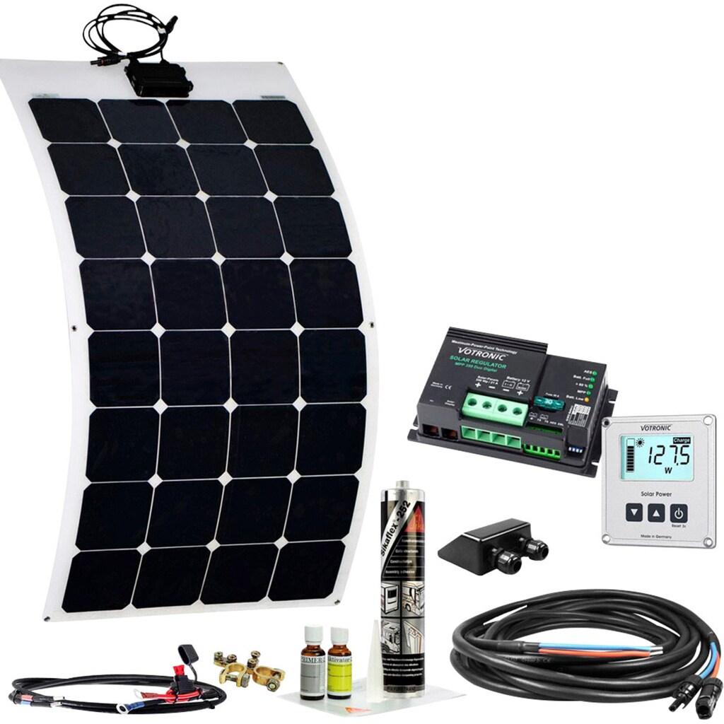 offgridtec Solaranlage »Wohnmobil Solaranlage SPR-F 120W 12V EBL optional«, (Set), Flexibles High-End Solarmodul