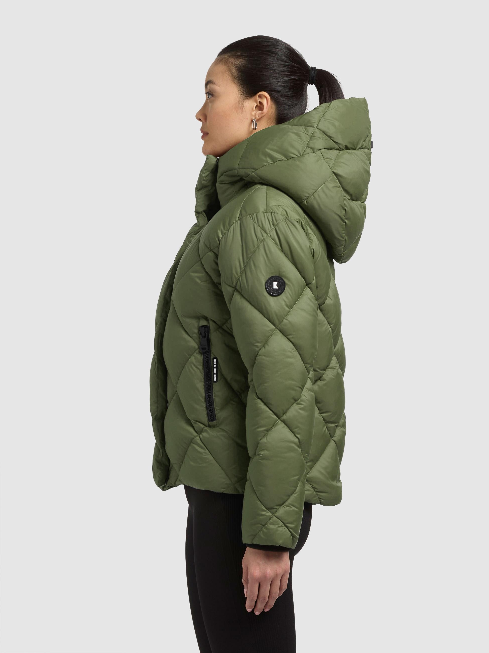 khujo Steppjacke »Lilian« mit Kapuze Damen Winterjacke mit Karo-Steppung