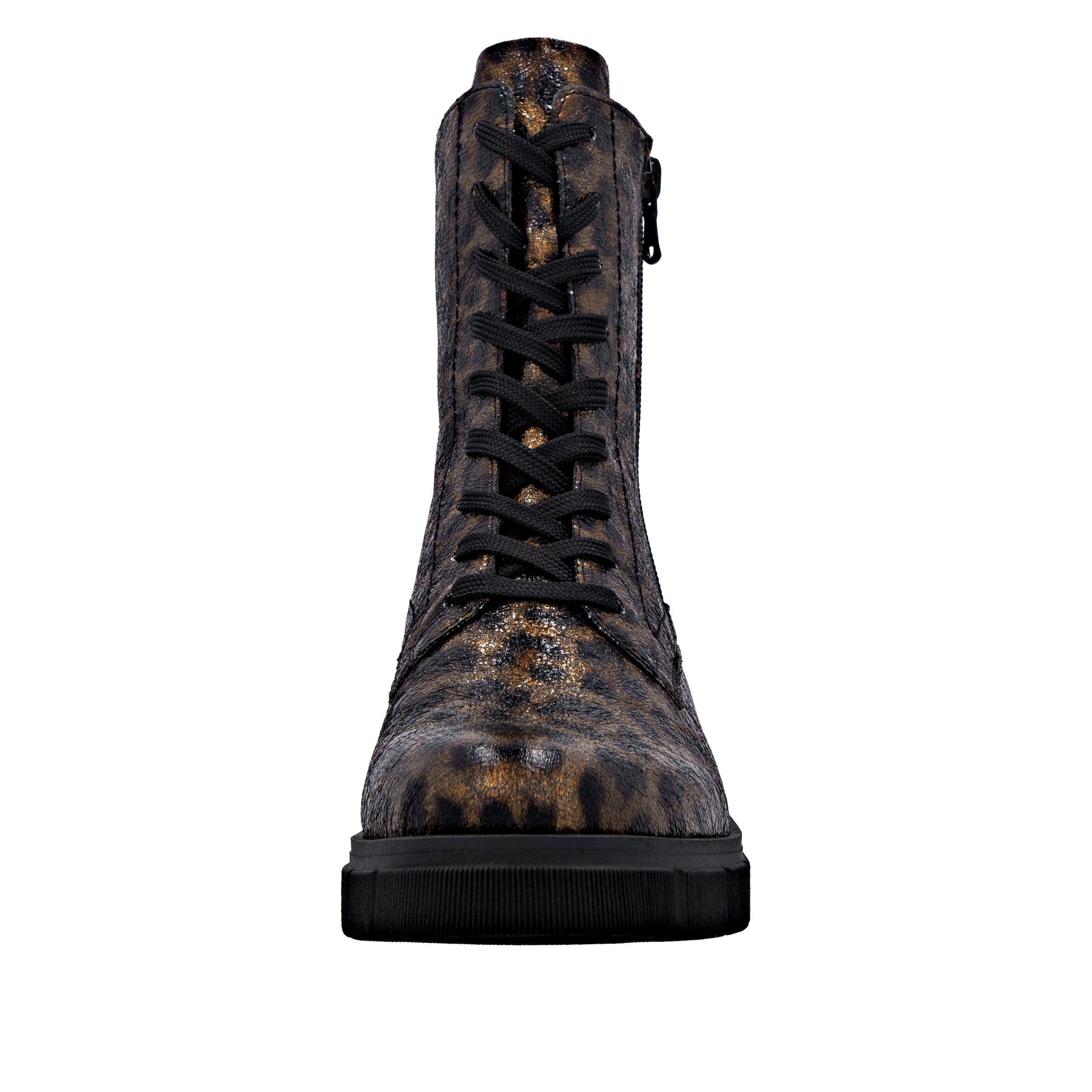 Remonte Schnürstiefelette, Schnürboots, Stiefelette, Profilsohle, mit Glitzer-Schnürsenkel