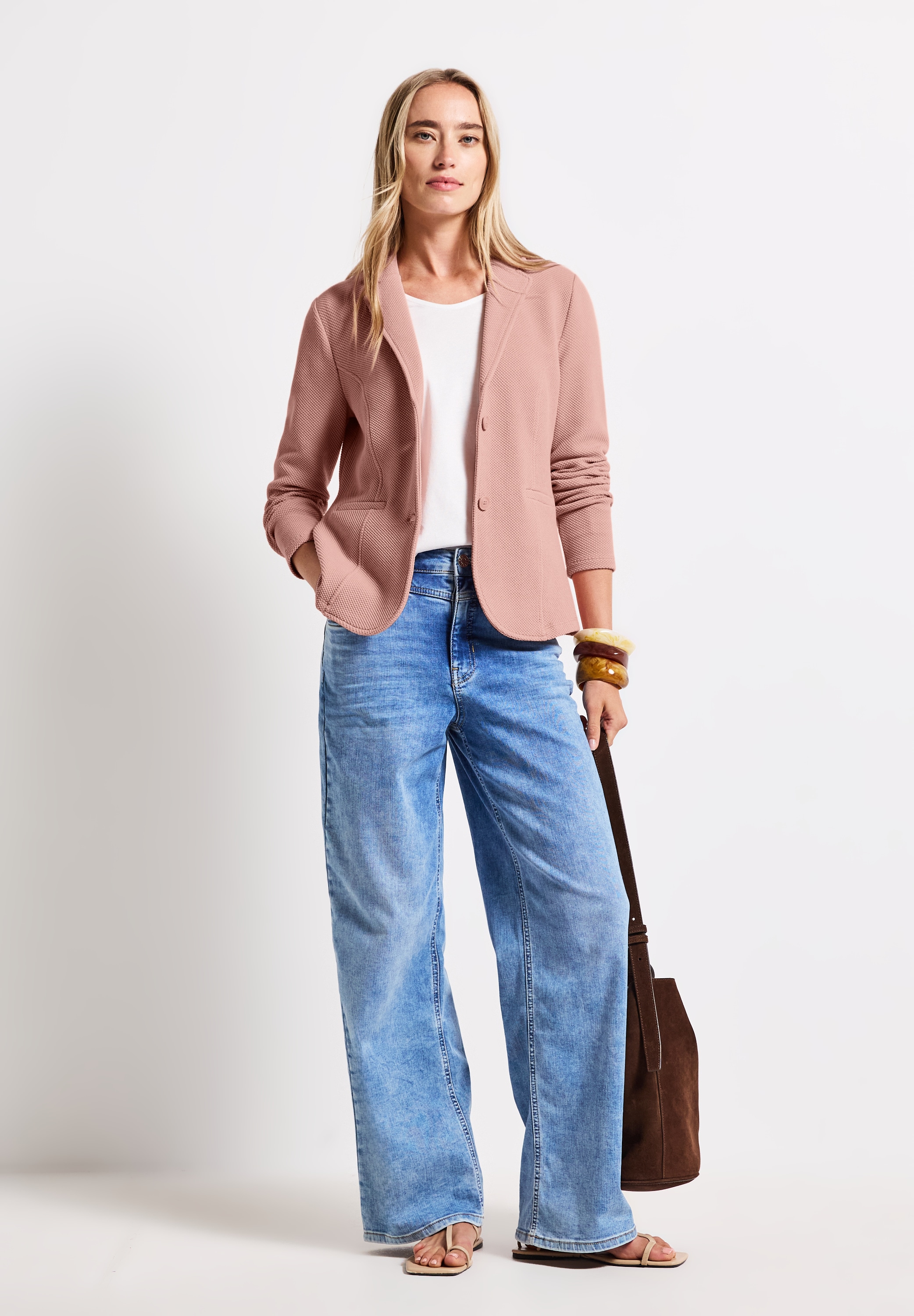 STREET ONE Kurzblazer, aus softem Materialmix