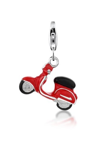Charm-Einhänger »Anhänger Roller Scooter Vehicle Emaille 925 Silber«