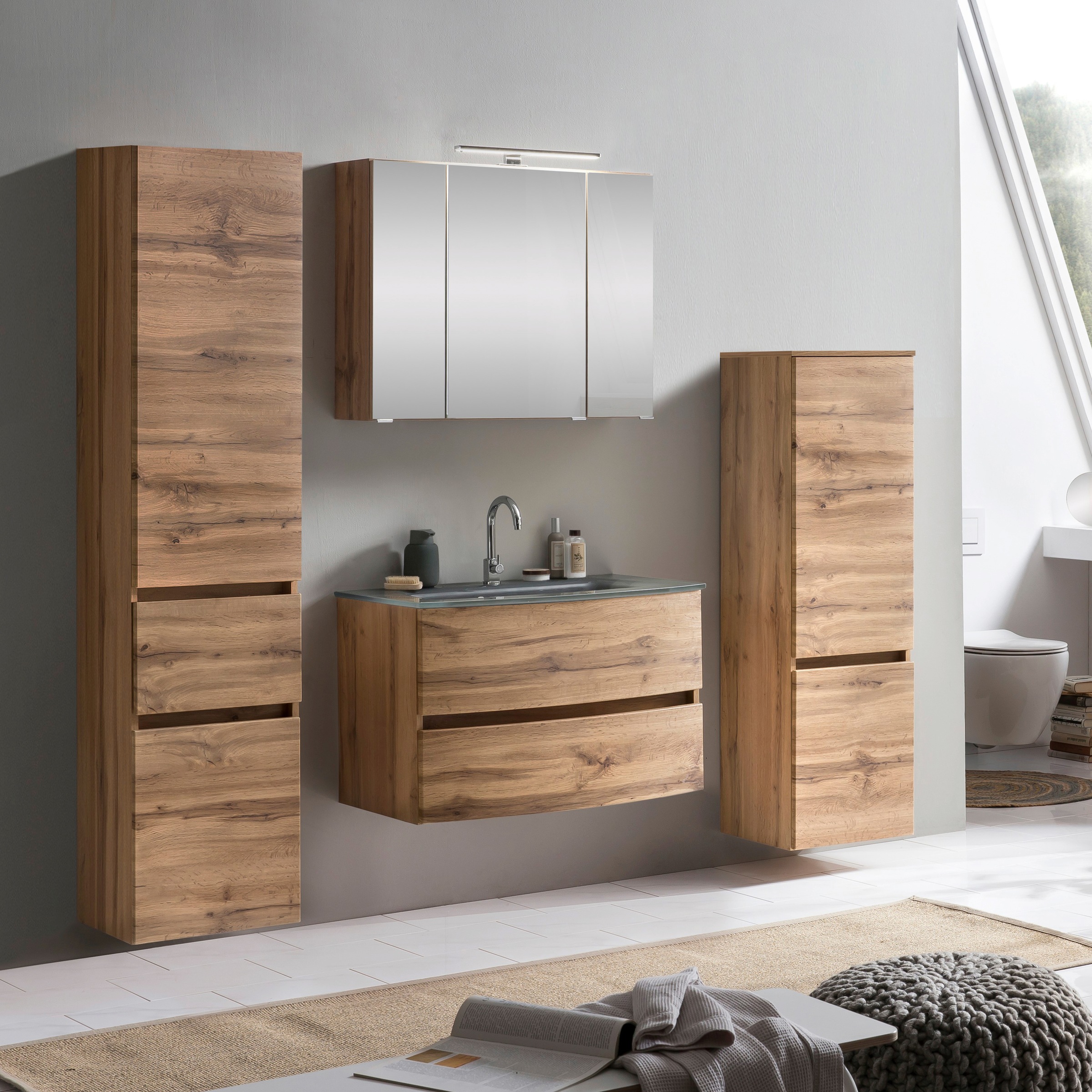 welltime Badezimmer-Set "Kaunas" Set, 4 Stk. tlg. günstig online kaufen