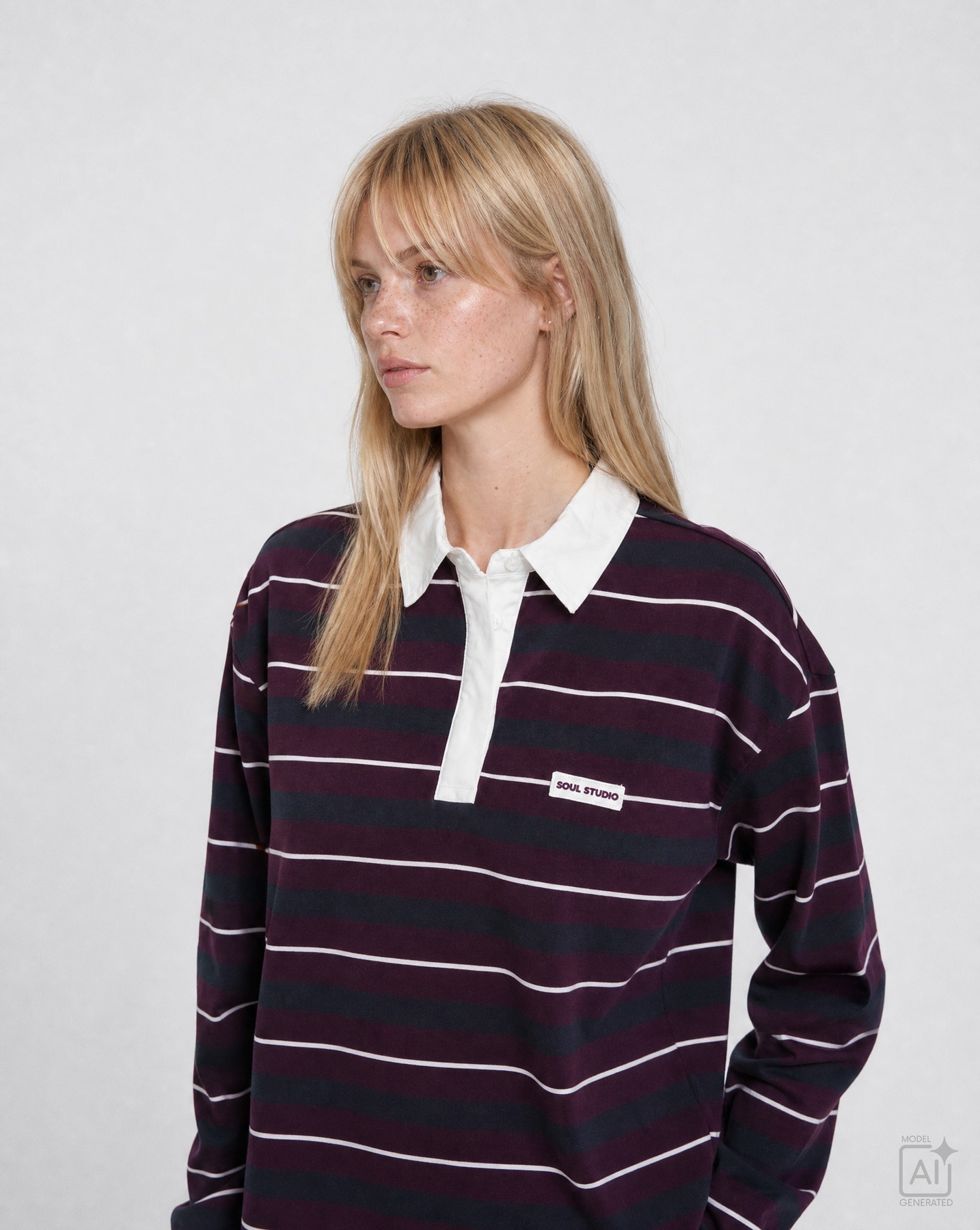 Smith & Soul Poloshirt aus Baumwolle, Boxy Fit
