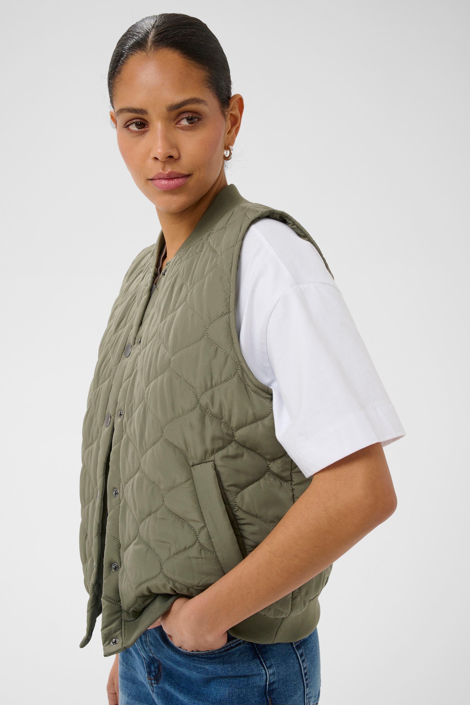 KAFFE Allwetterjacke »Damen Weste KAqiana«