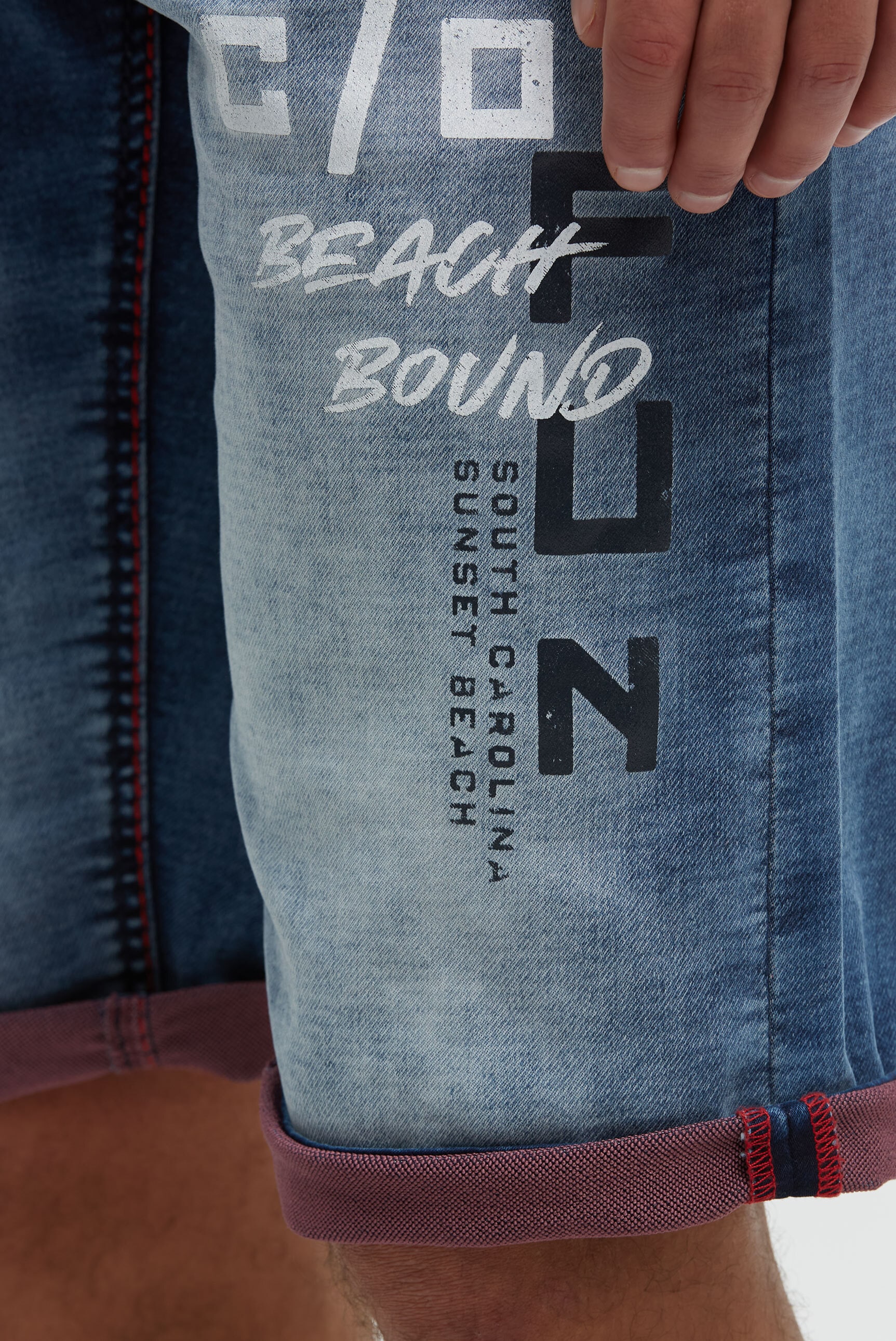 CAMP DAVID Jeansshorts mit zwei Leibhöhen