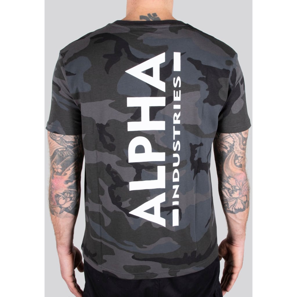 Alpha Industries Rundhalsshirt »Backprint T Camo«