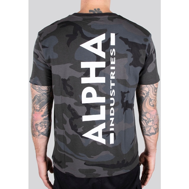 Alpha Industries Rundhalsshirt »Backprint T Camo« ▷ bestellen | BAUR