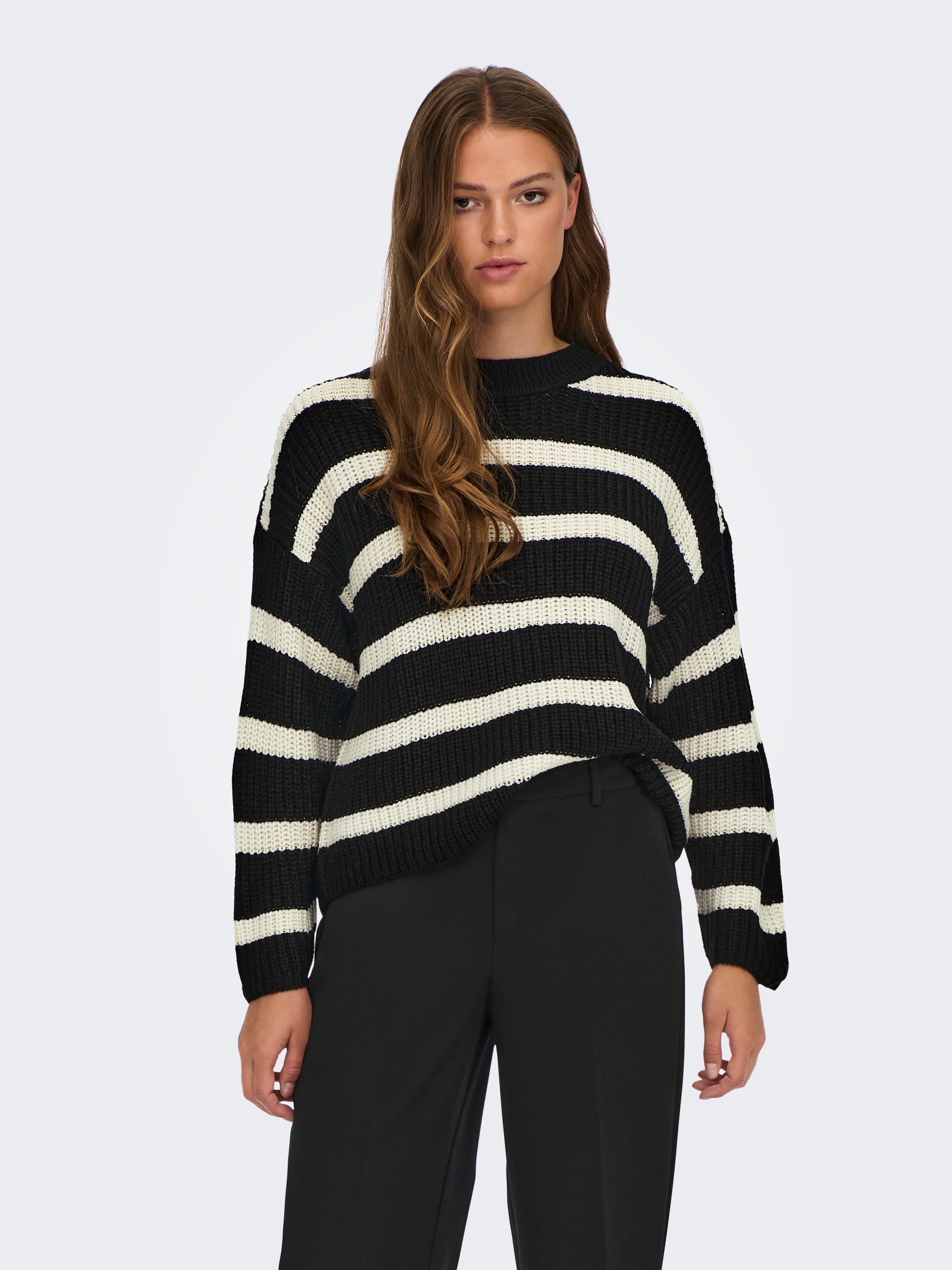 JDY Strickpullover »JDYJUSTY L/S STRIPE PULLOVER KNT NOOS«