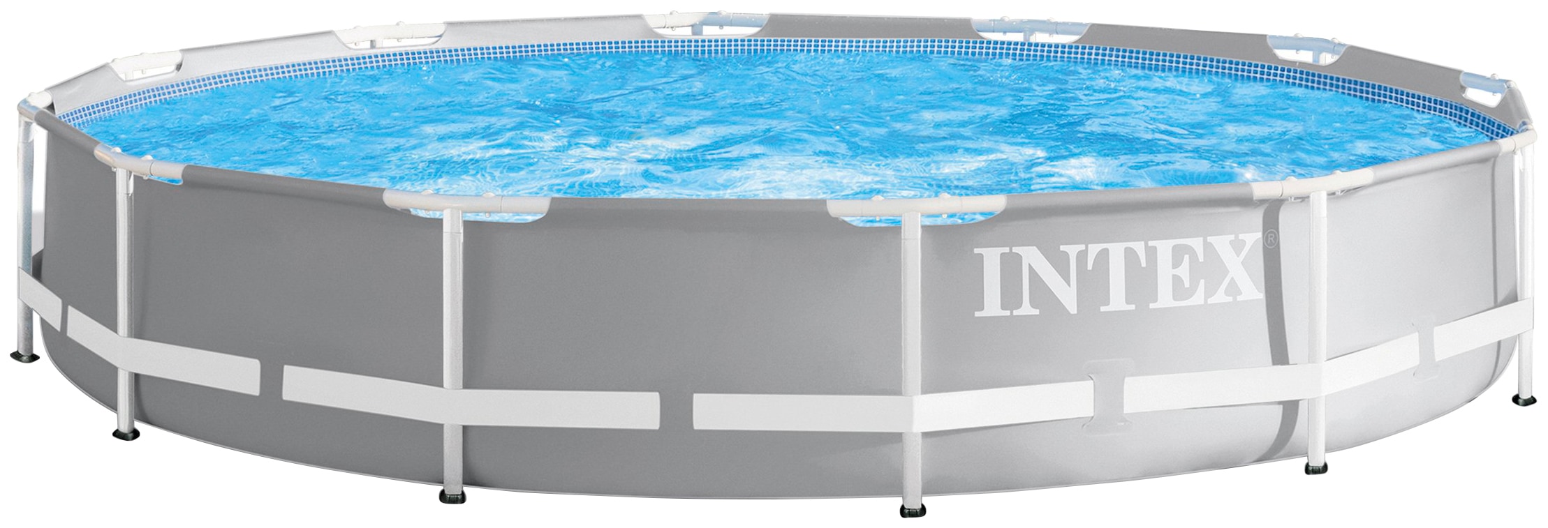 Intex Framepool "Prism Frame Premium Pool", (Set), ØxH: 366x76 cm, mit Kartuschenfilteranlage