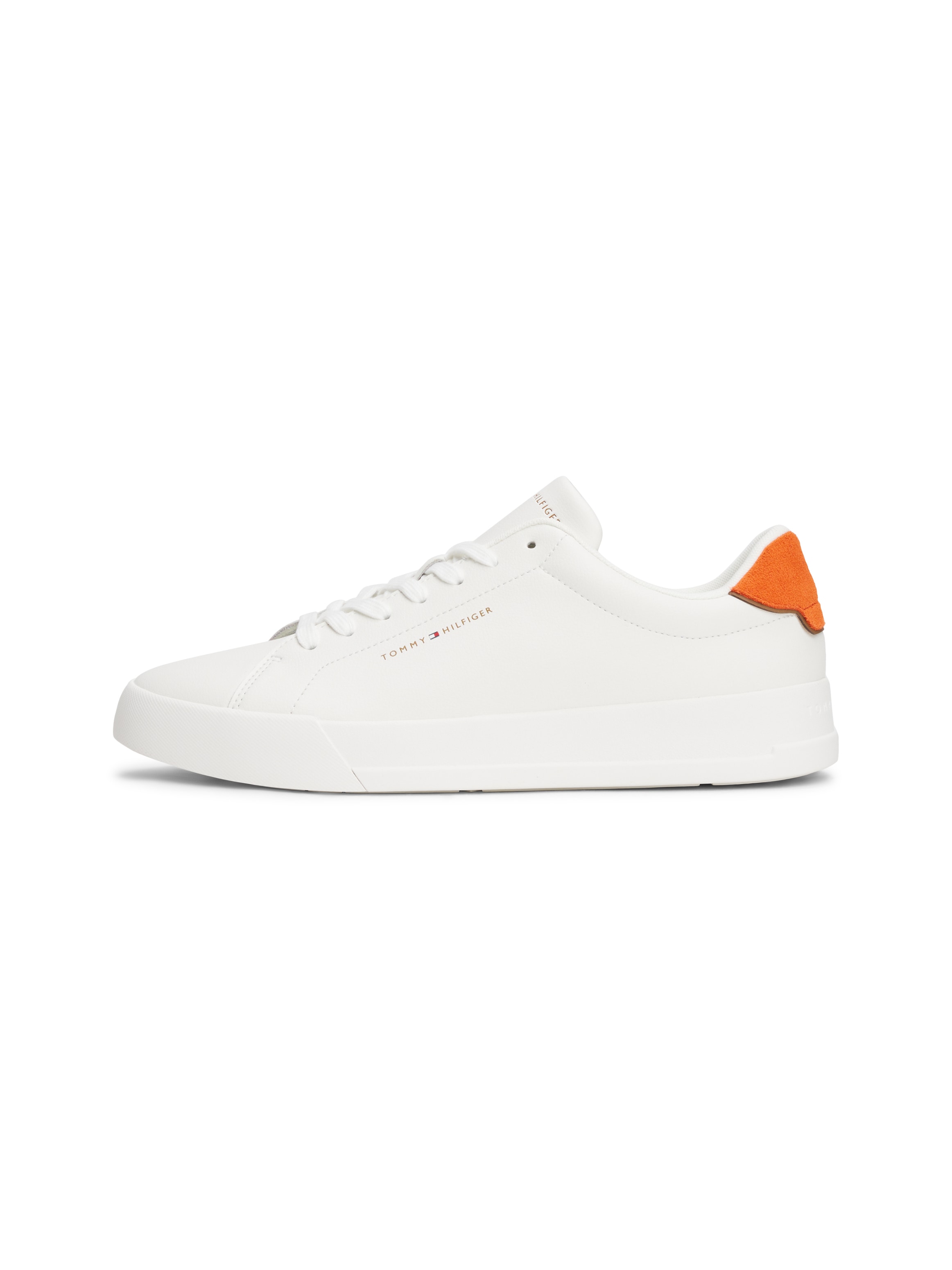Tommy Hilfiger Sneaker »TH COURT LTH DETAIL ESS«, Freizeitschuh, Halbschuh, Schnürschuh mit seitlichem Logoschriftzug